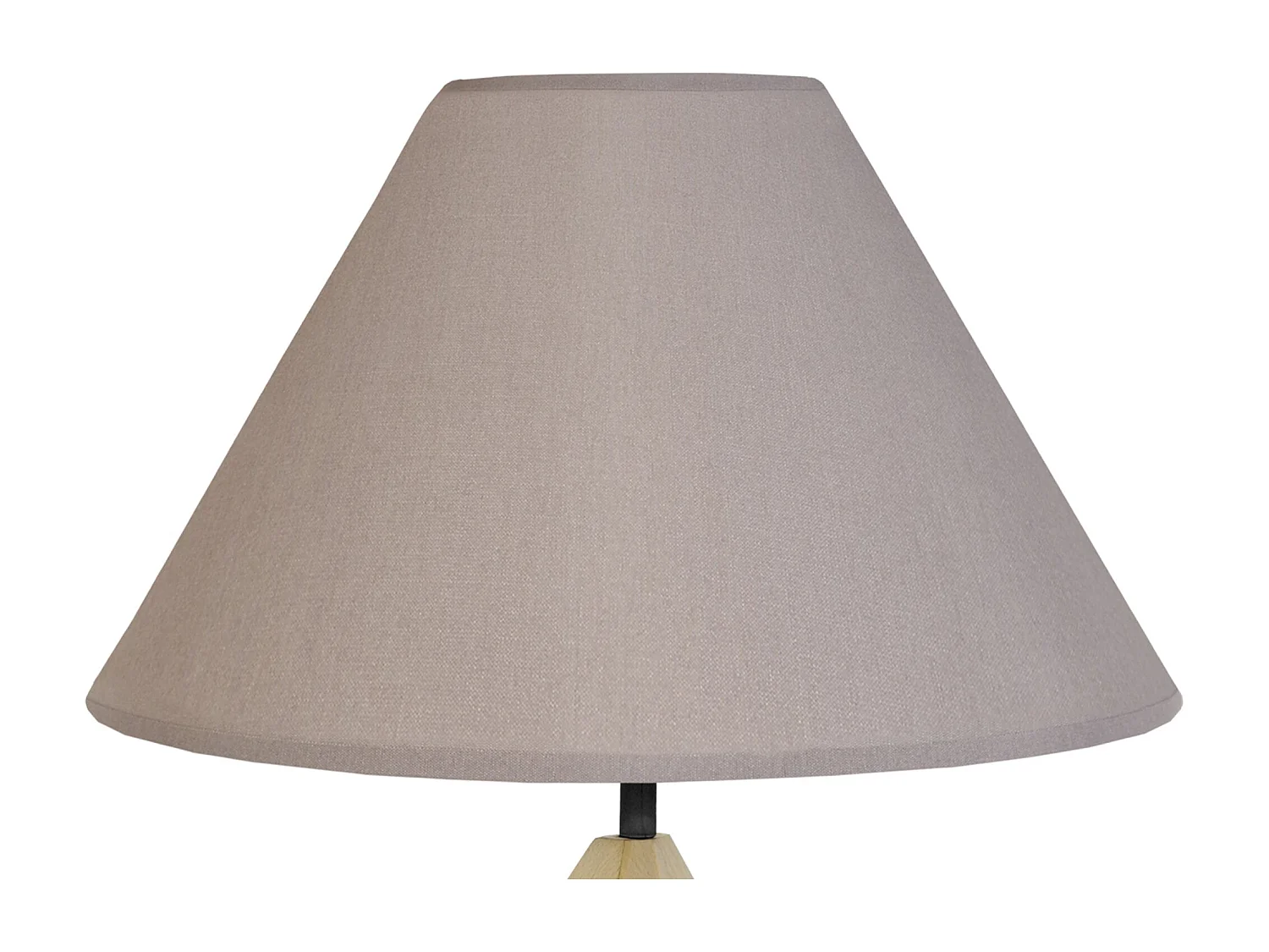 Abajur TOSEL BOIS CYLINDRE lâmpada decorativa cilindro preto D8 x  H21  cm