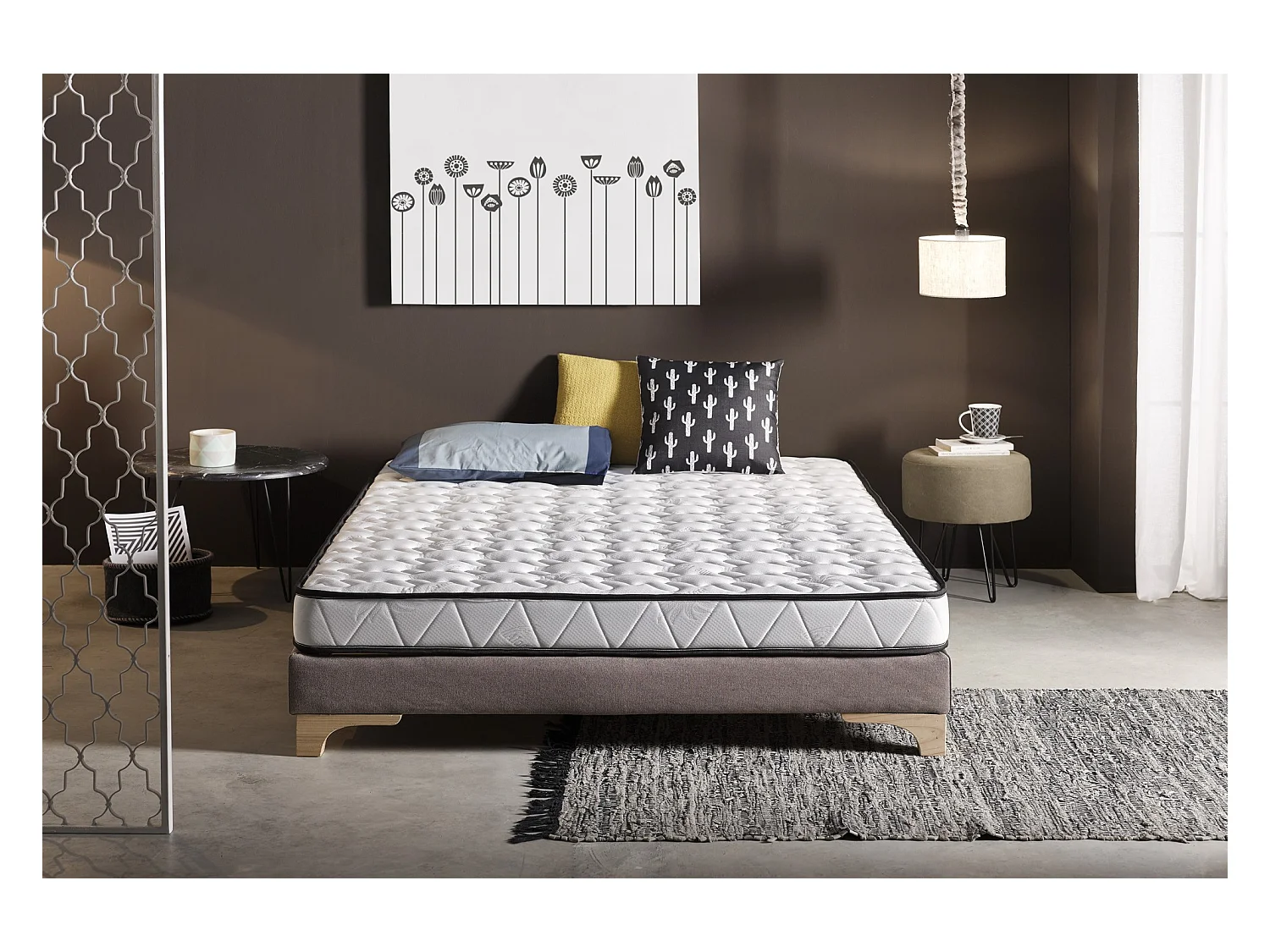 Matelas Mousse Mémoire Luxe Aloe Vera 150x180 Hauteur 16cm±2