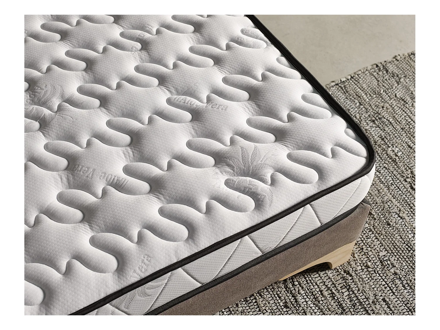 Matelas Mousse Mémoire Luxe Aloe Vera 150x180 Hauteur 16cm±2
