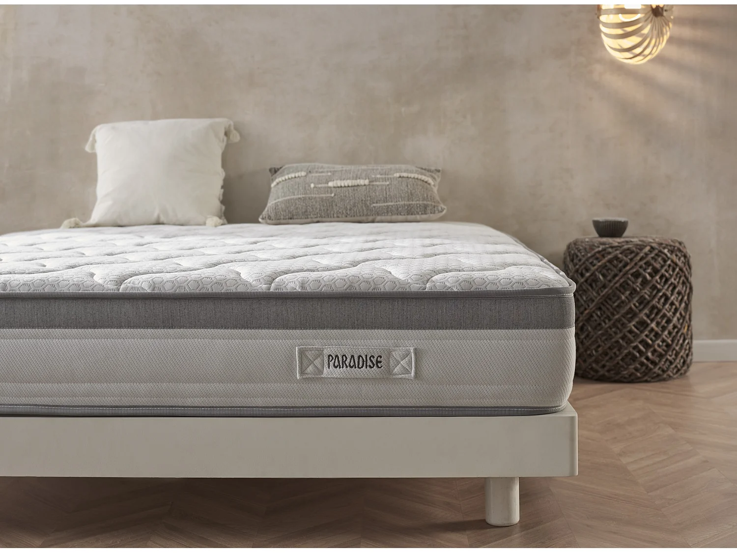 Matelas Visco à ressorts ensachés Paradise 140x200 Hauteur 27cm +/-2.