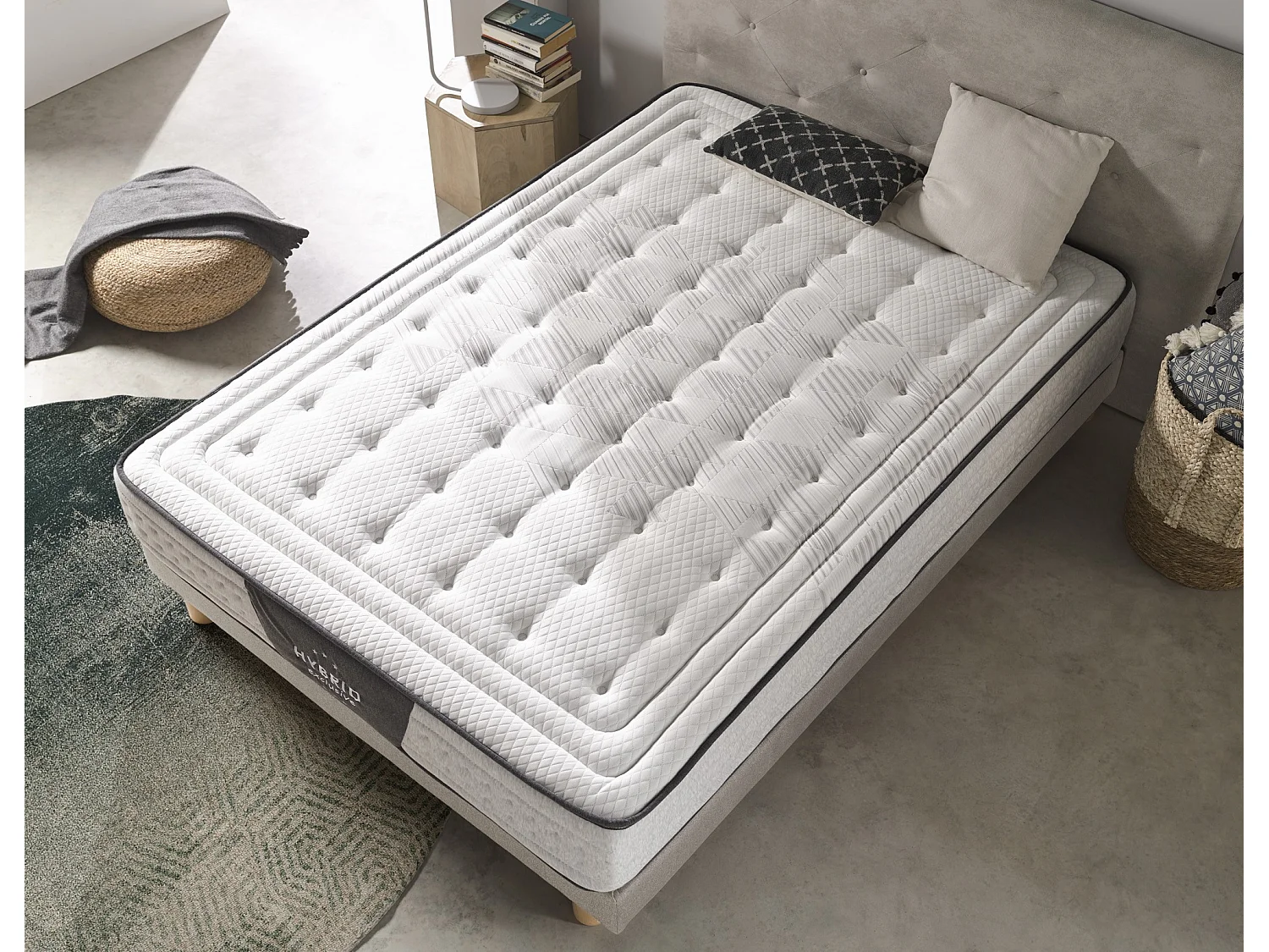 Taschenfederkernmatratze 100x200 Hybrid Exclusive mittlerer bis hoher Festigkeit