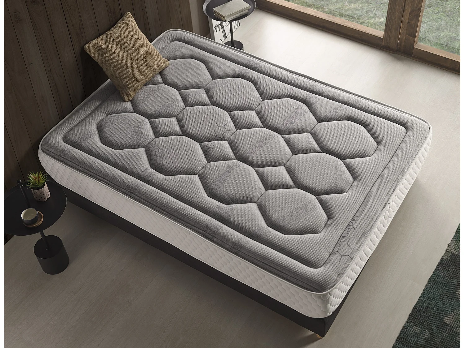 Matratze 180x200 Viskoelastisches Naturgraphen 28 cm +/-2 mittlere bis hohe Festigkeit.