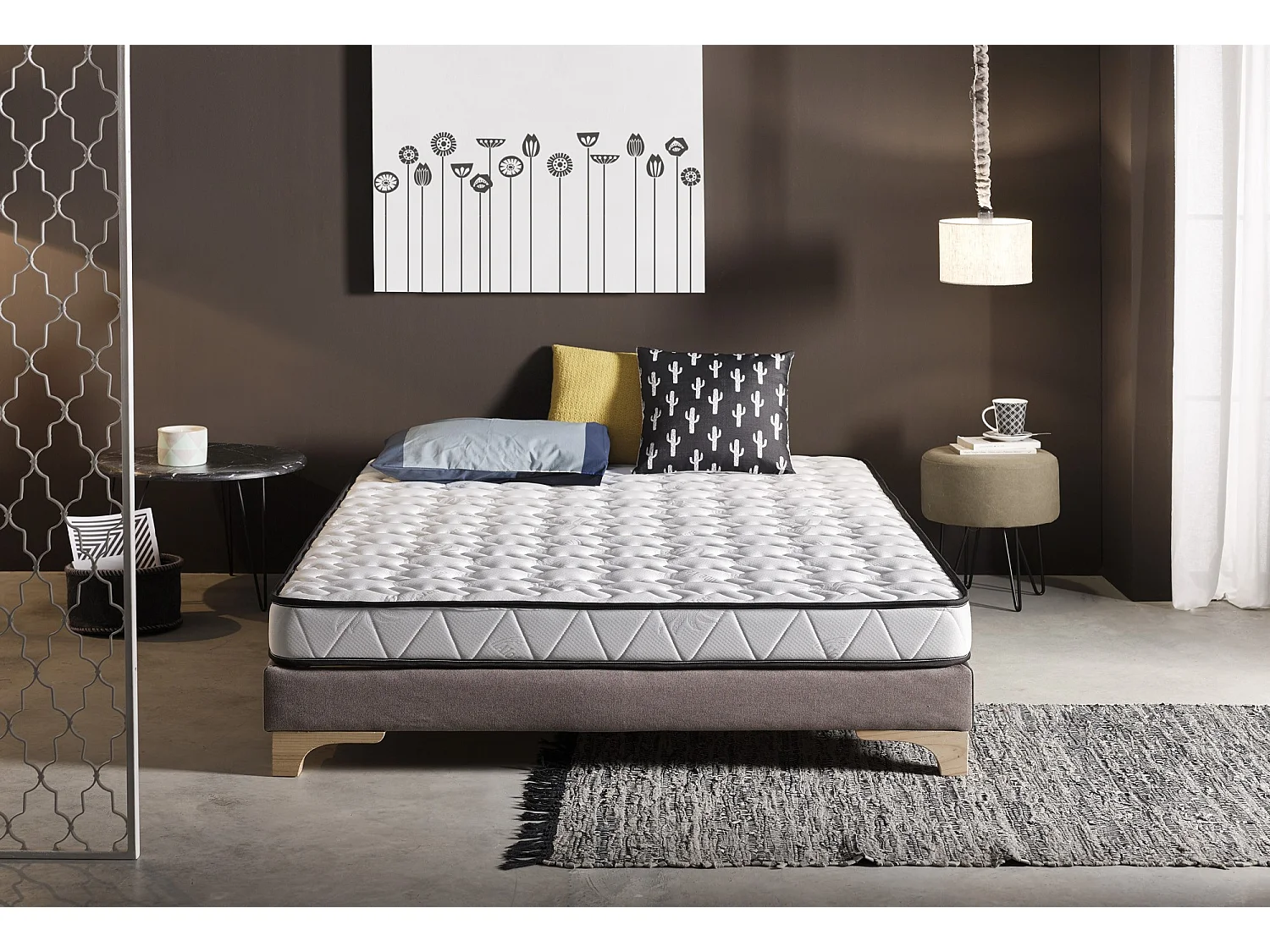 Matelas Visco Luxe Aloe Vera 80x180 Hauteur 16cm±2