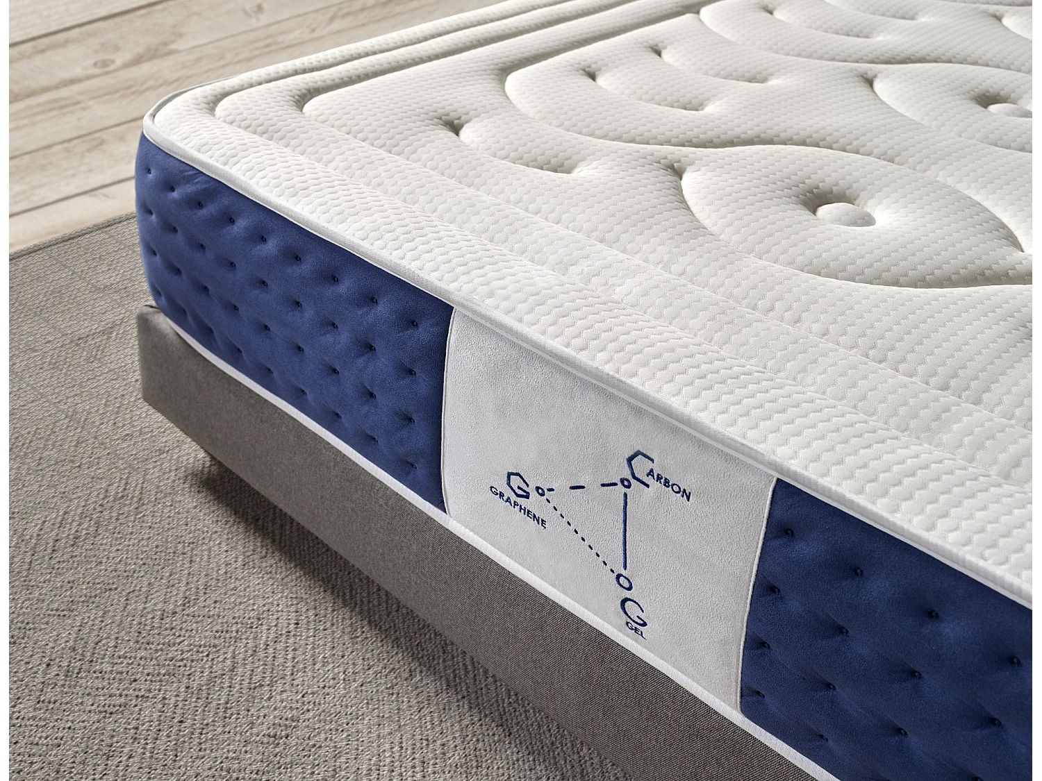 Matelas Visco 200x200cm Memory Sistem Plus Hauteur 30cm +/-2