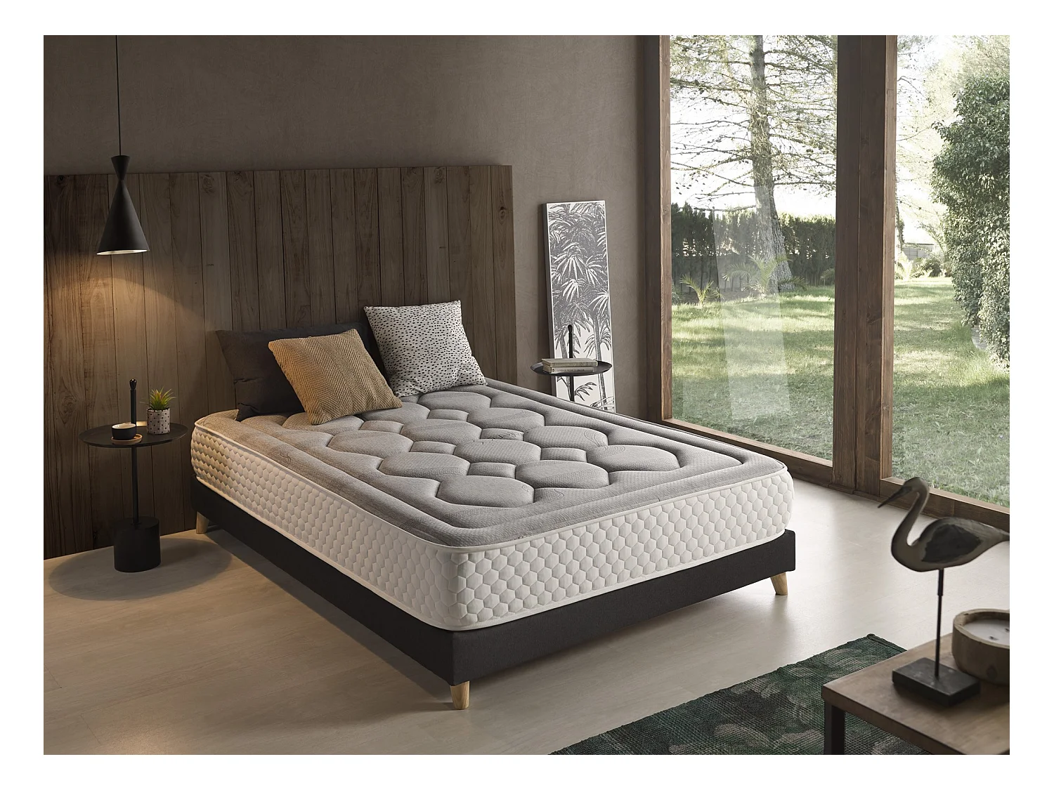 Matelas 140x200 Viscoélastique Natur Graphene 28 cm +/-2 Fermeté moyenne-élevée.