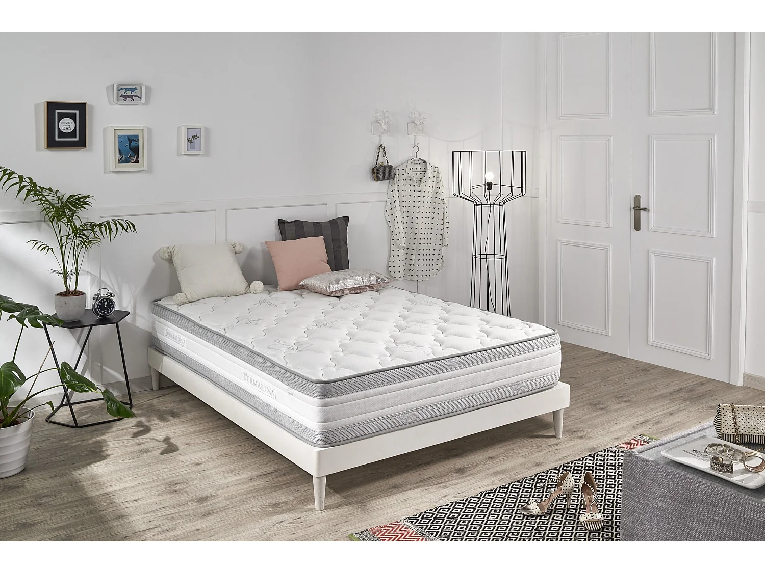 Materasso Visco Luxury Tourmaline 90x180 Altezza 25cm +/-2 lato superiore 4 cm di Viscoelastico + Supersoft