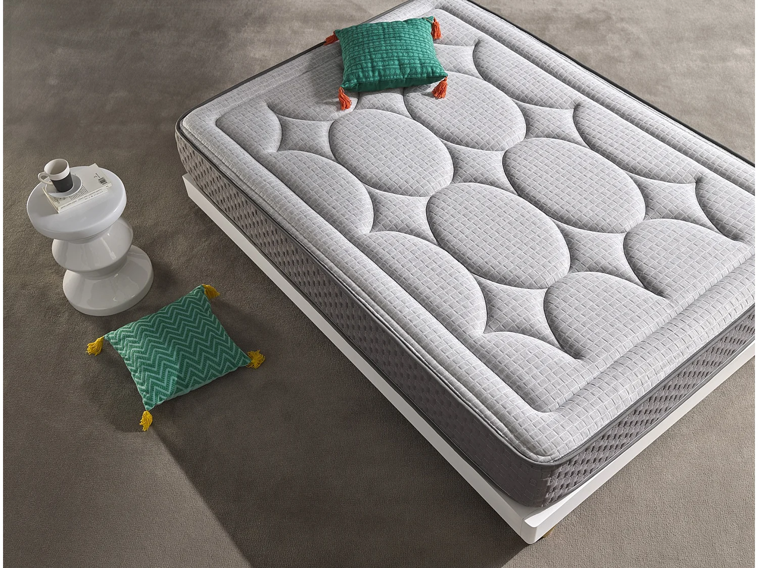 Matratze 140 x 180, viskoelastisch, Palazzo Graphene, 28 cm +/-2 mittlere bis hohe Festigkeit.