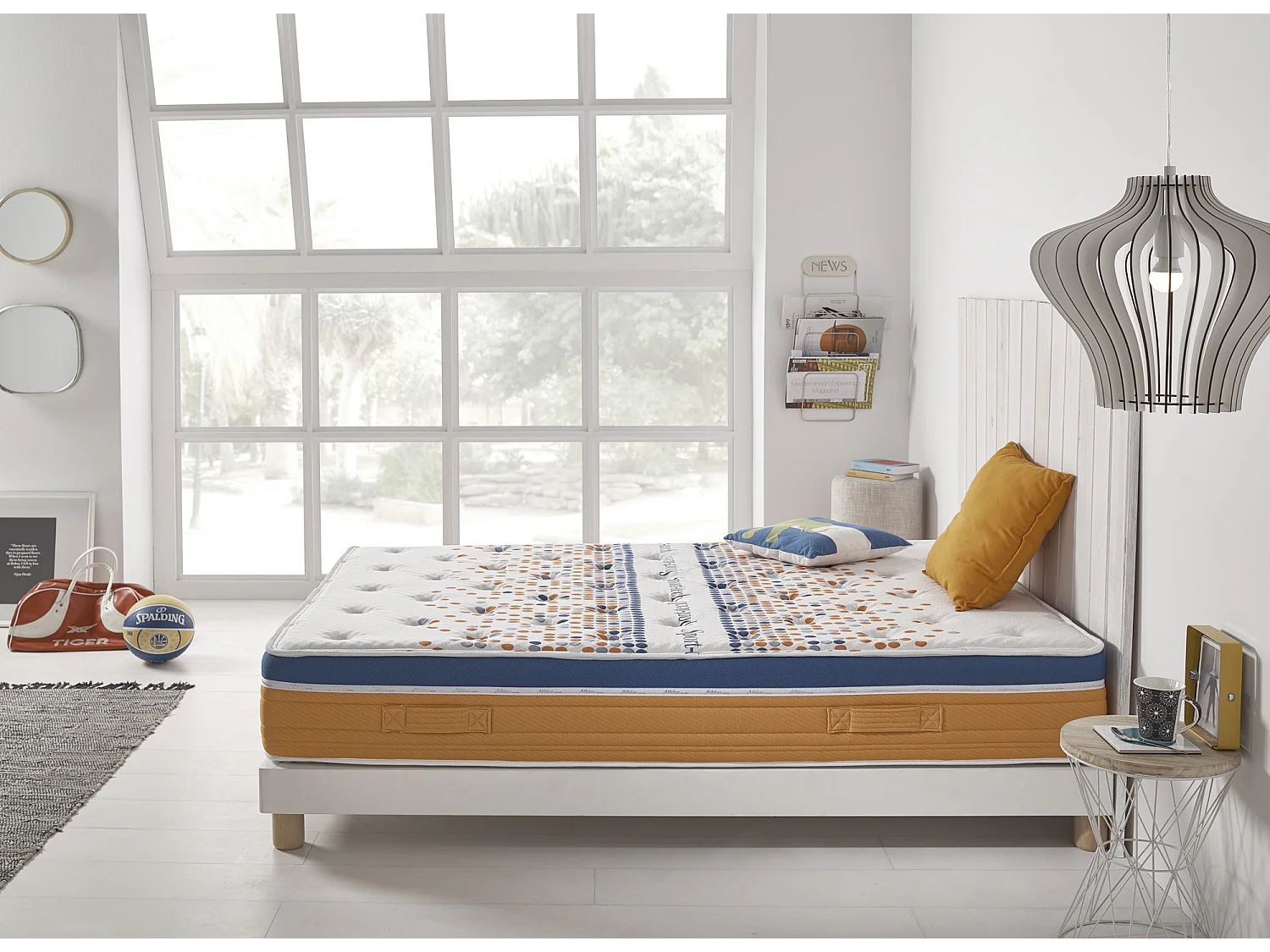 Matelas Viscoélastique Luxe Sport Tech 180x200 Hauteur 20cm +/-2 Visco de 3cm