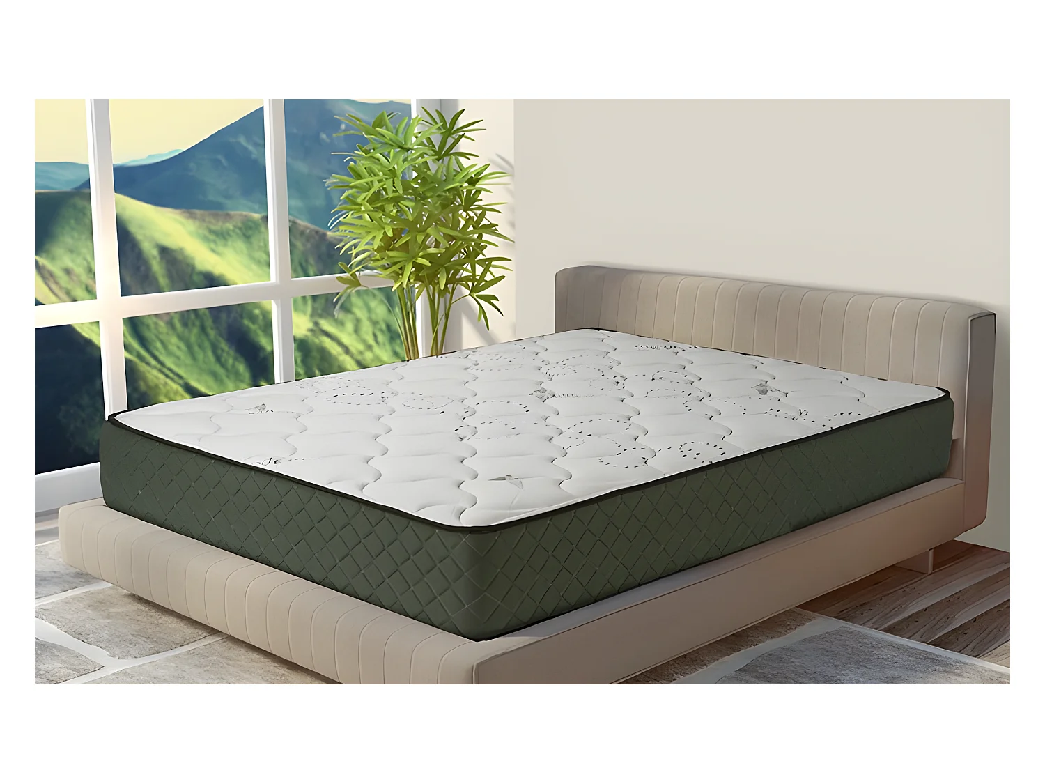 Materasso Memory Foam California Spice Antibatterico 150 x 190 Altezza 18 cm +/-2