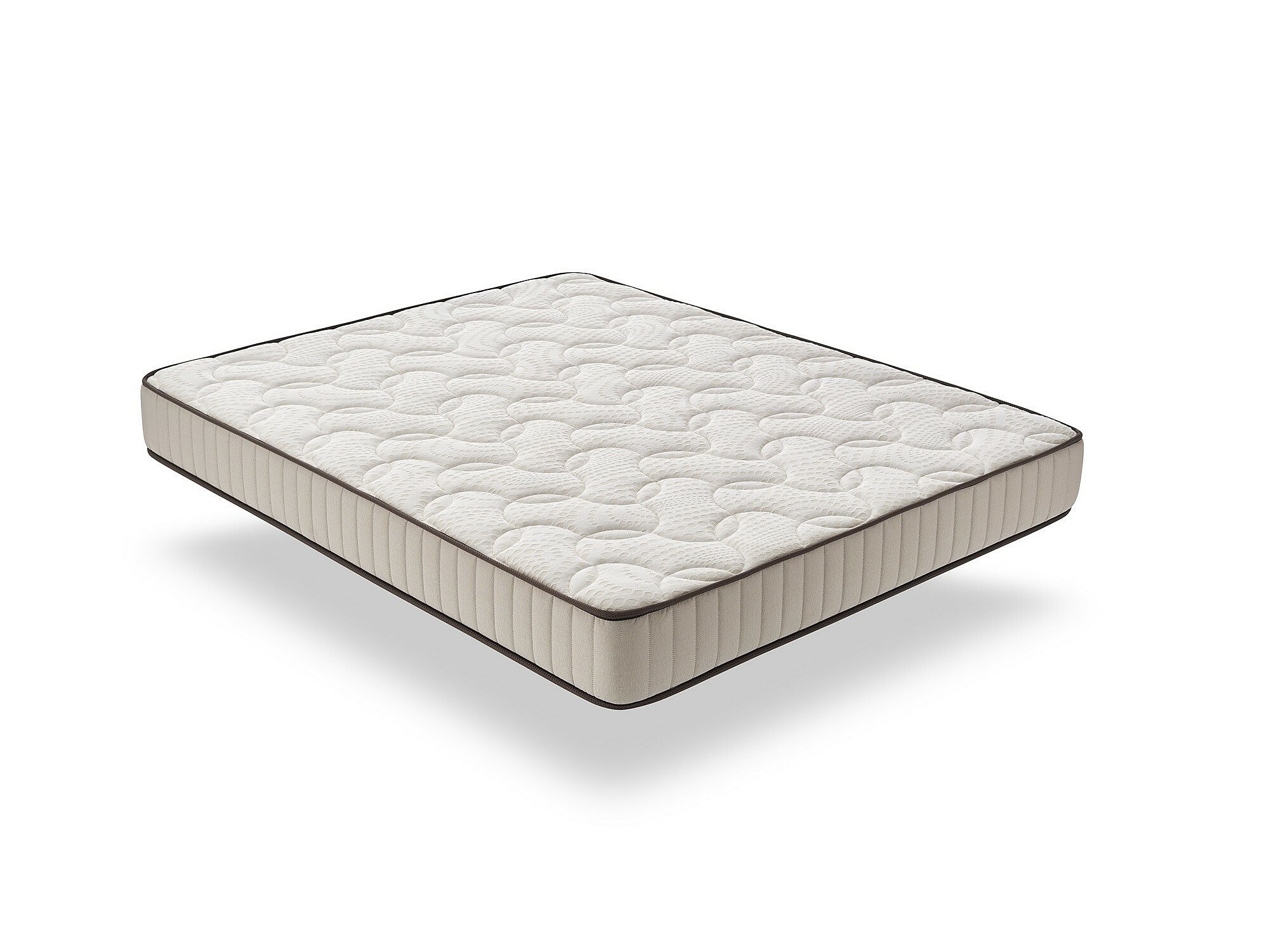 DUÉRMETE ONLINE Materasso Viscoelastico Reversibile Pocket Visco, 20 Cm, Lato Inverno-Estate, Antiacaro E Anallergico, Bianco 150x190