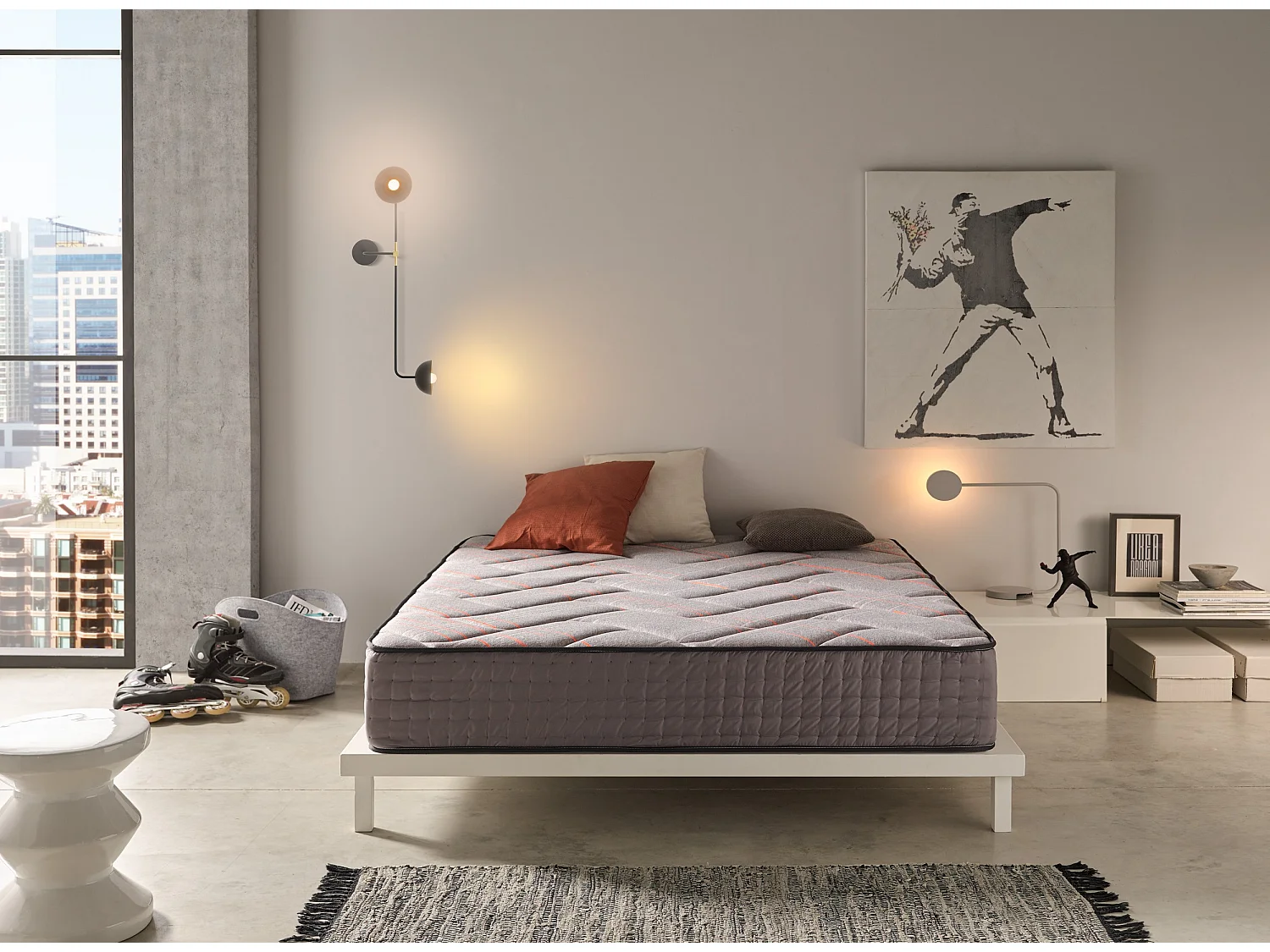 Materasso 140x200 Visco 28 cm +/-2 GRAPHENE PALACE.