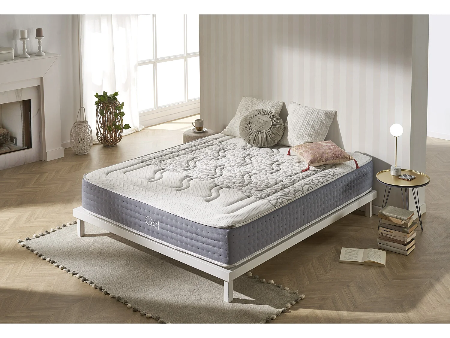 Matelas à ressorts ensachés avec Visco Gel 120x200 30cm ±2