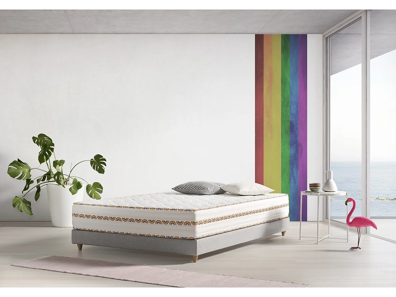 Matelas viscoélastique Luxury World Pride 140x190cm Hauteur 29cm +/-2.