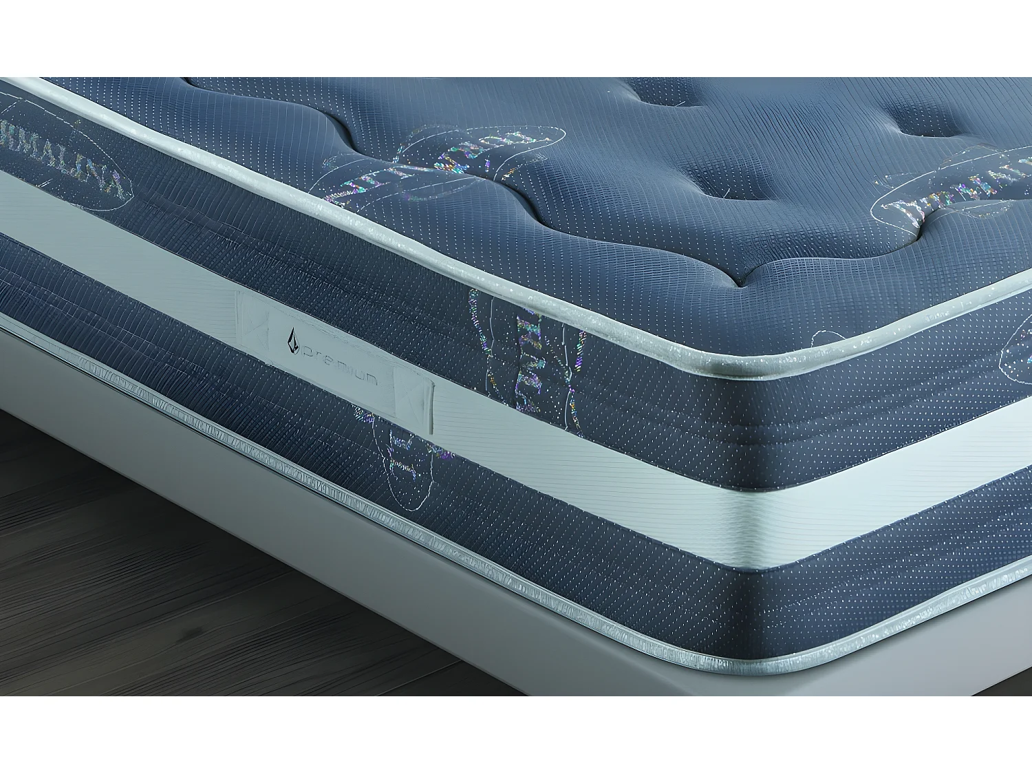 Matelas Viscoélastique Gris Turmalina 135X200 Hauteur 25cm +/-2.