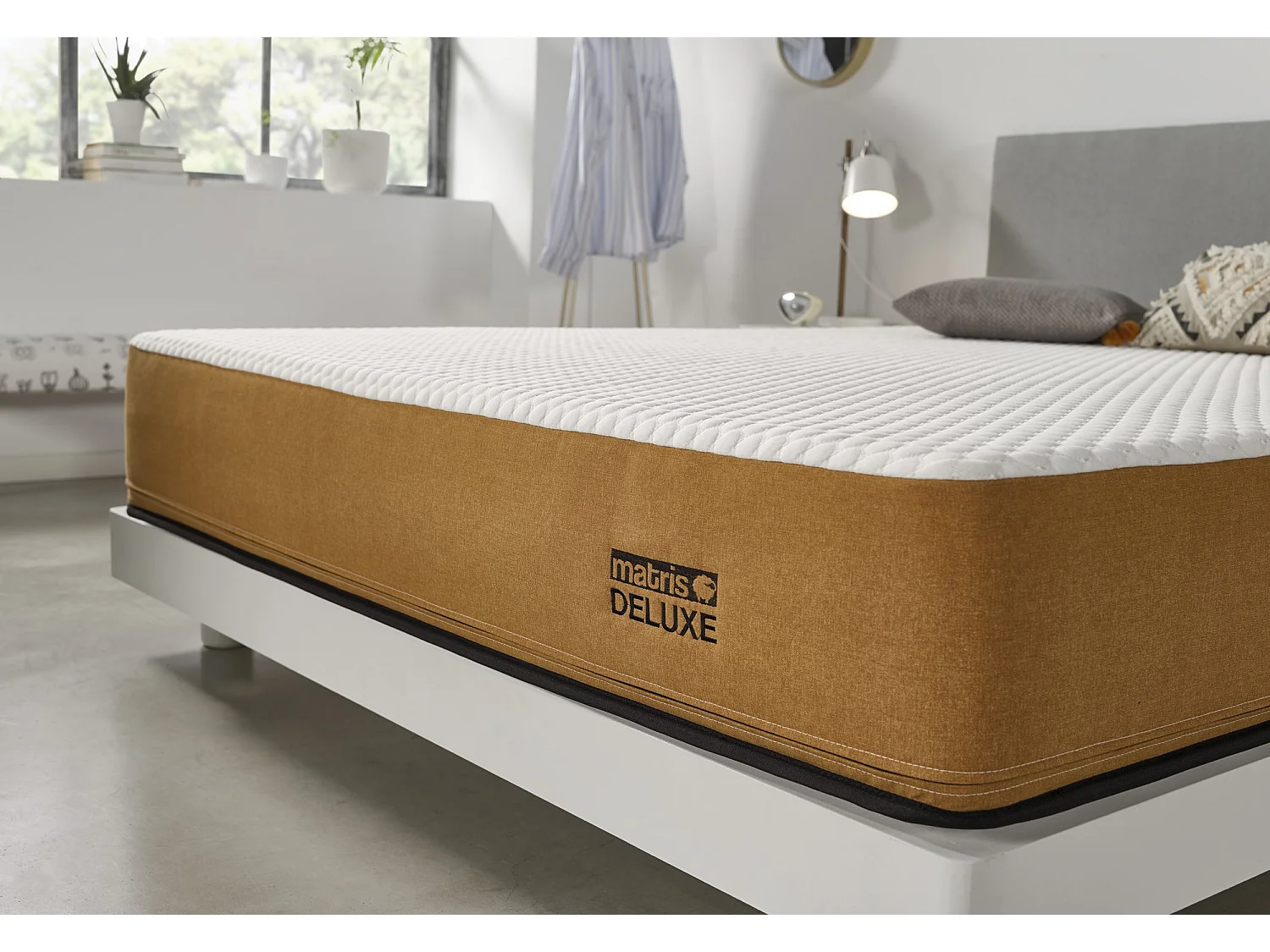 Matelas viscoélastique. Deluxe 105x180 Spécial Surpoids Hauteur 25cm ±2