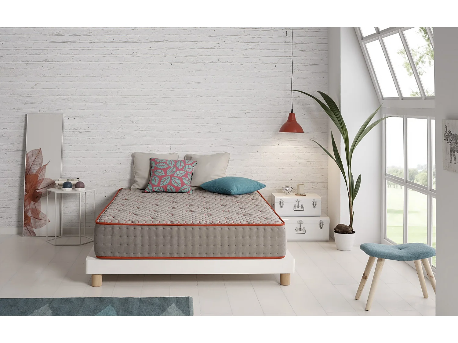 Matelas Viscoélastique Anti-stress 140x200 Hauteur 21cm ±2