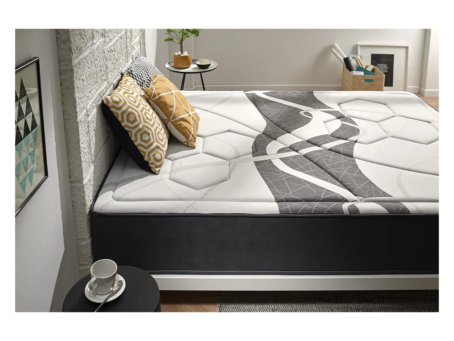 Taschenfederkernmatratze 80x200 mit ViscoGraphene Höhe 29 cm +/-2 antibakteriell.