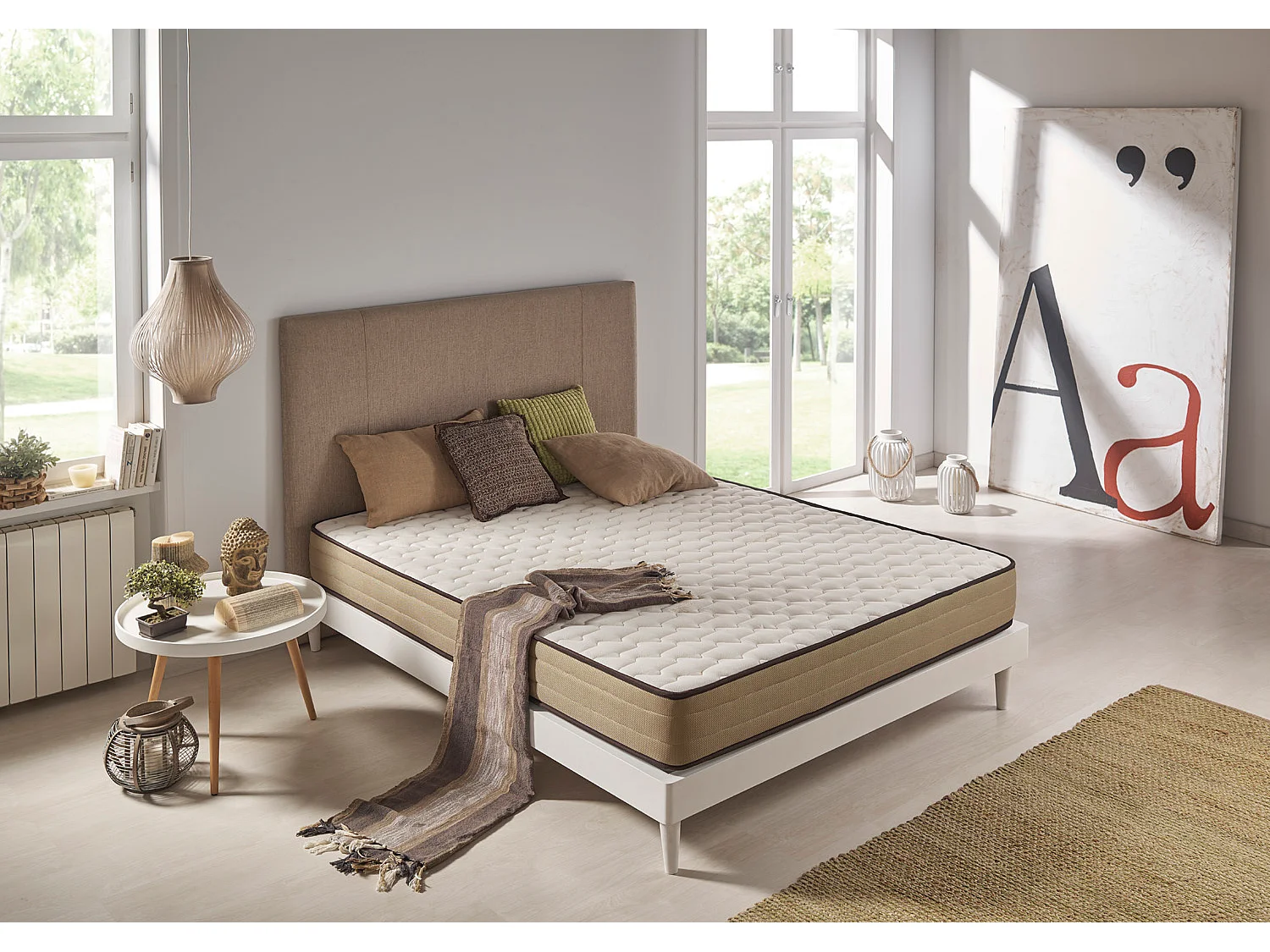 Colchón Viscoelástico Bamboo Confort 105 x 200 Altura 21cm +/-2