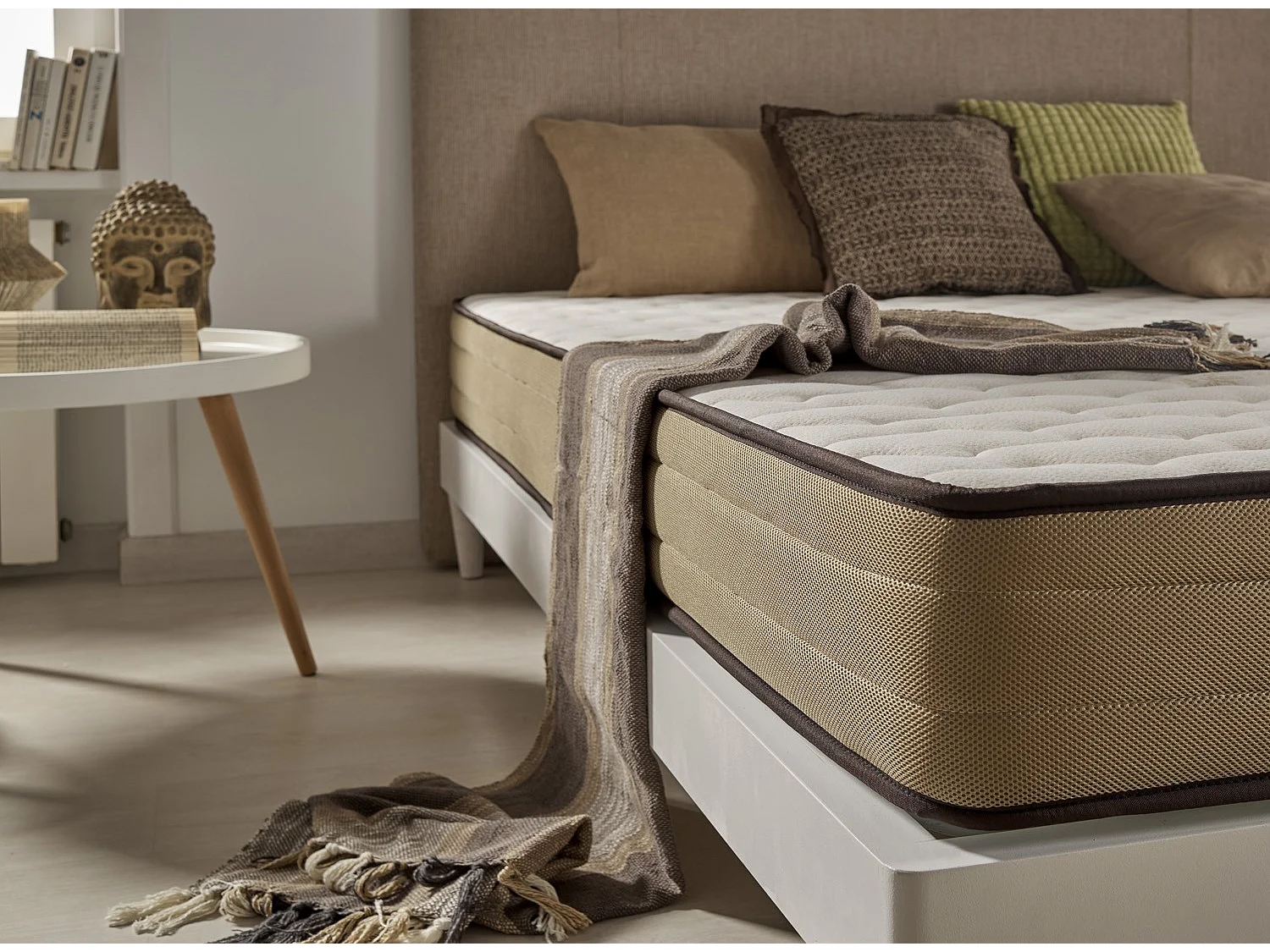 Colchón Viscoelástico Bamboo Confort 105 x 200 Altura 21cm +/-2