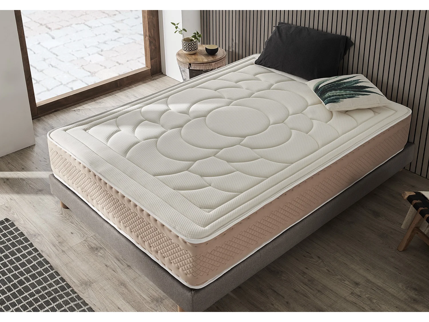 Viskoelastische Matratze 160x180 Charlotte Dream 30 cm +/-2 mittlere bis hohe Festigkeit.