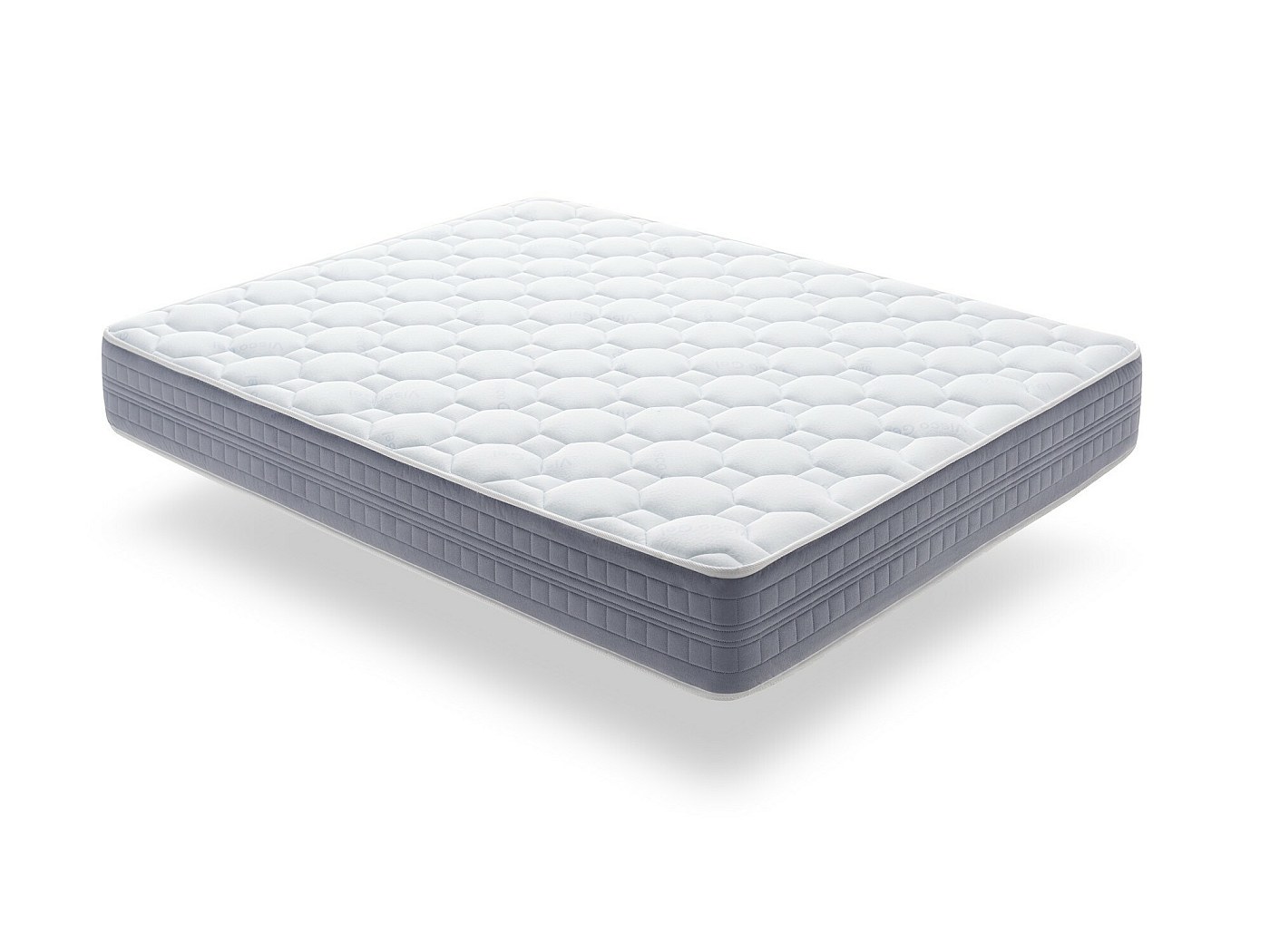 Set Letto Completo: Rete A Doghe Larghe Rinforzate + Materasso Viscoelastico Bio Max, 150x190 Cm, Gambe Filettate 27 Cm - 3