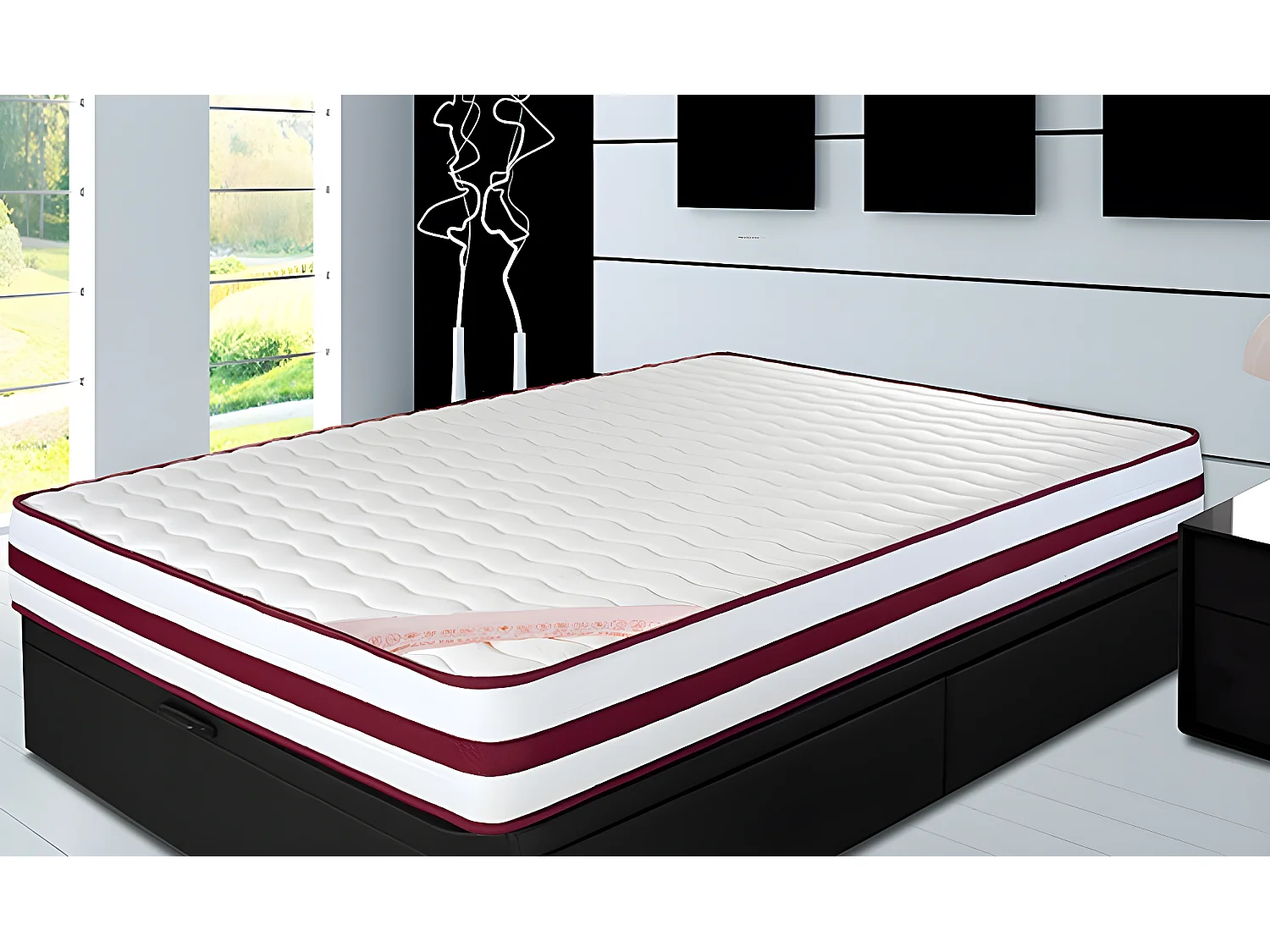 Matelas Premium Memory Foam Therapy 200x200 Hauteur 17 cm +/-