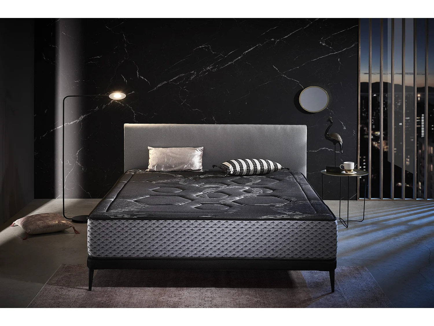 Matelas à ressorts ensachés 135x190 Graphene Night Comfort Hauteur 30+/-2.