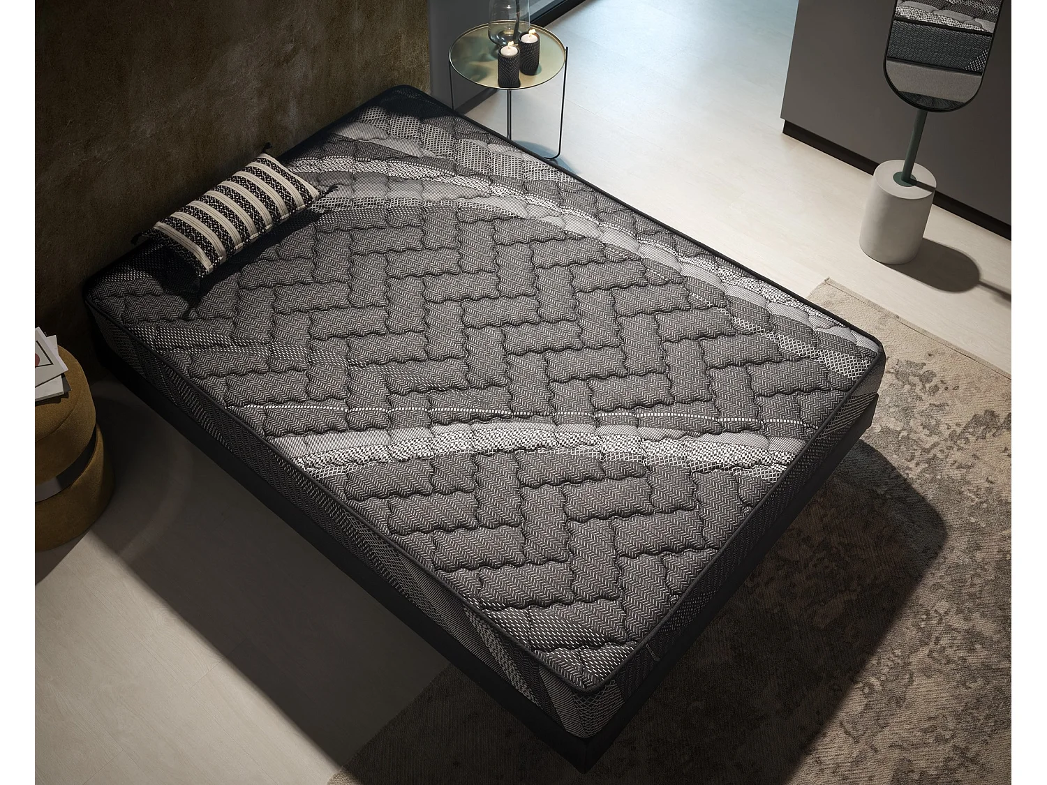 Matelas Visco Night Comfort 140x200 Hauteur 20cm Fermeté moyenne-élevée.