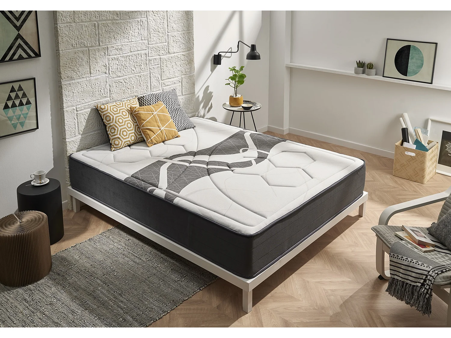 Matelas Visco Memory Graphène 160x200 Hauteur 30cm ±2