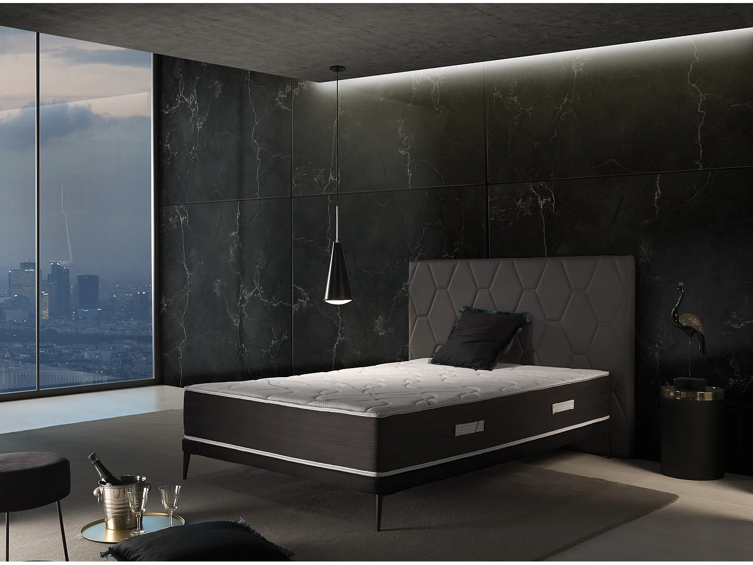 New York Memory-Foam-Matratze, 80 x 180 cm, Höhe 29 cm +/-2.