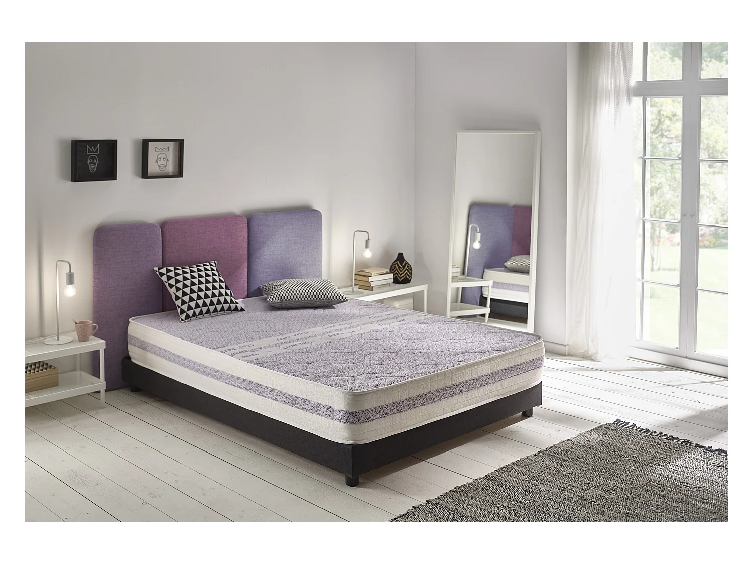 Matelas 90 x 190 Viscoélastique Dream Aloe Vera Hauteur 19 Cm ±2.