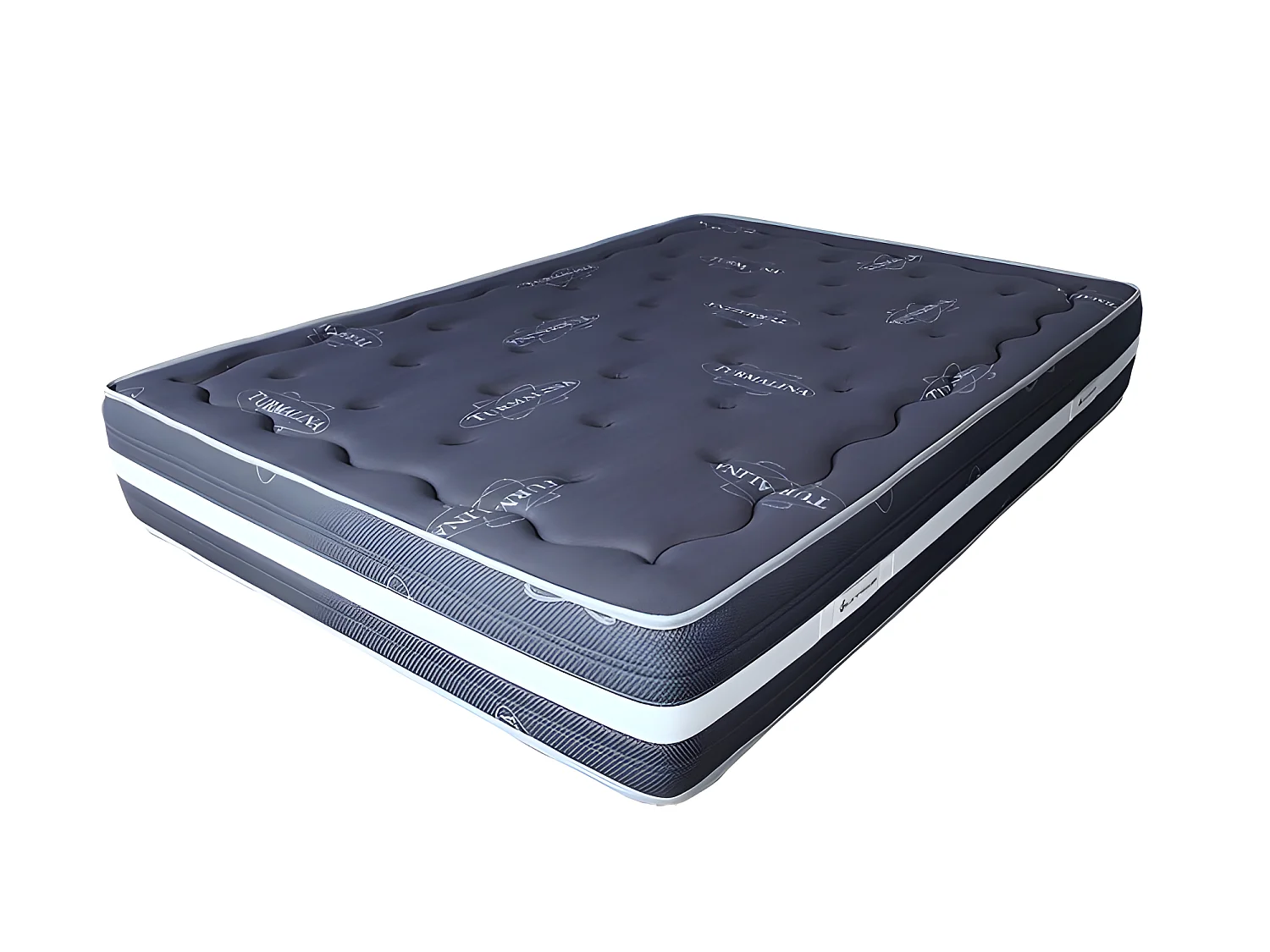 Matelas Visco Turmalina Gris 90X200 Hauteur 25cm +/-2.