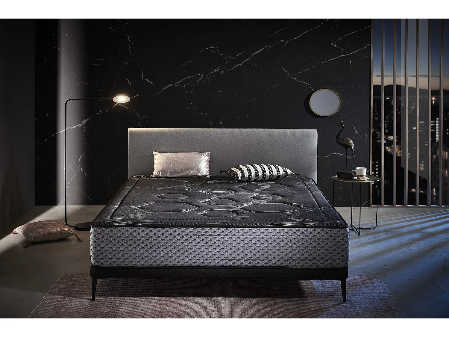 Colchón Visco 150x200 Luxury Grafeno Night Confort Altura 30+/-2.