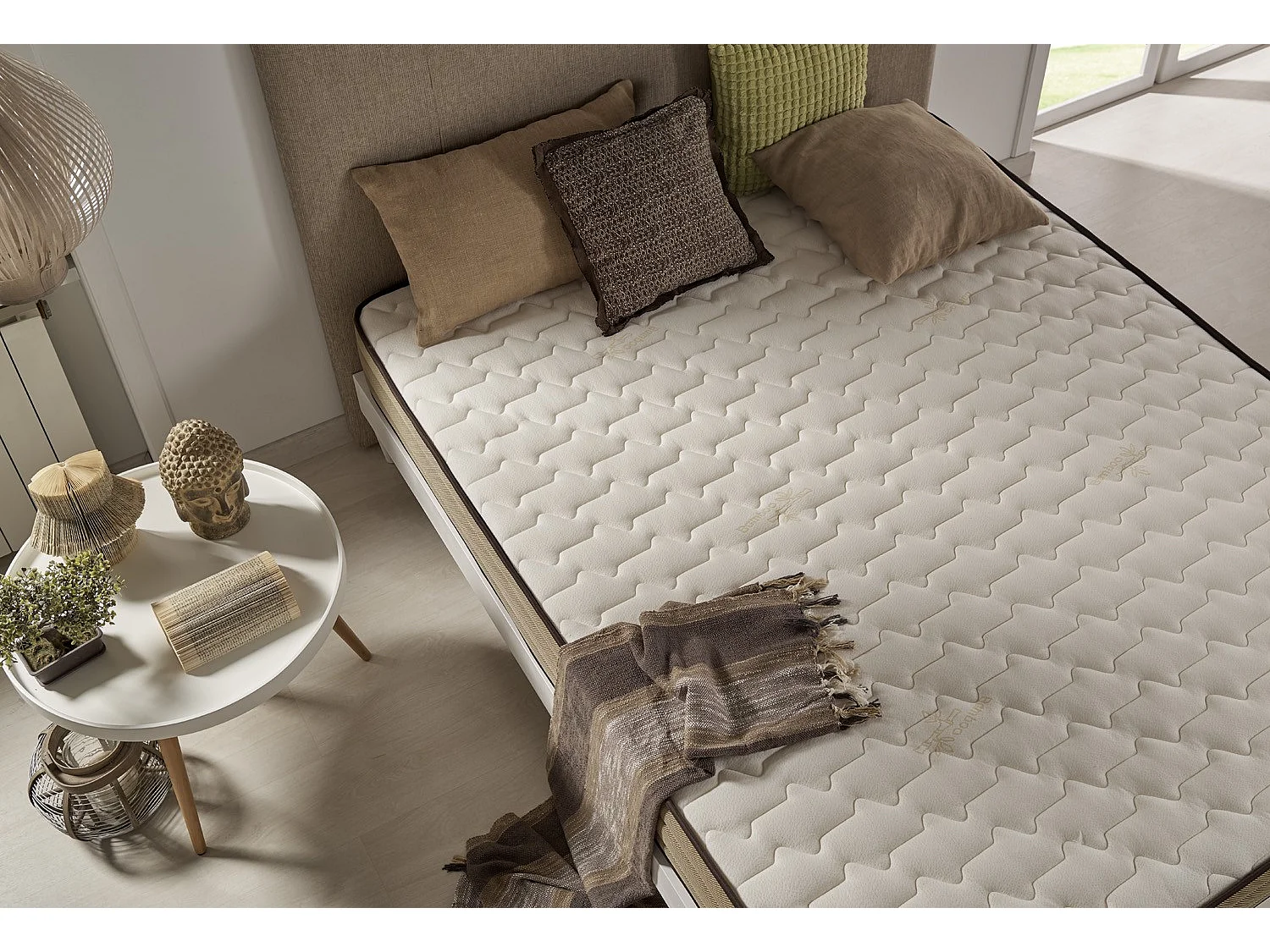 Materasso comfort in bambù memory foam 120 x 180 altezza 21 cm +/-2