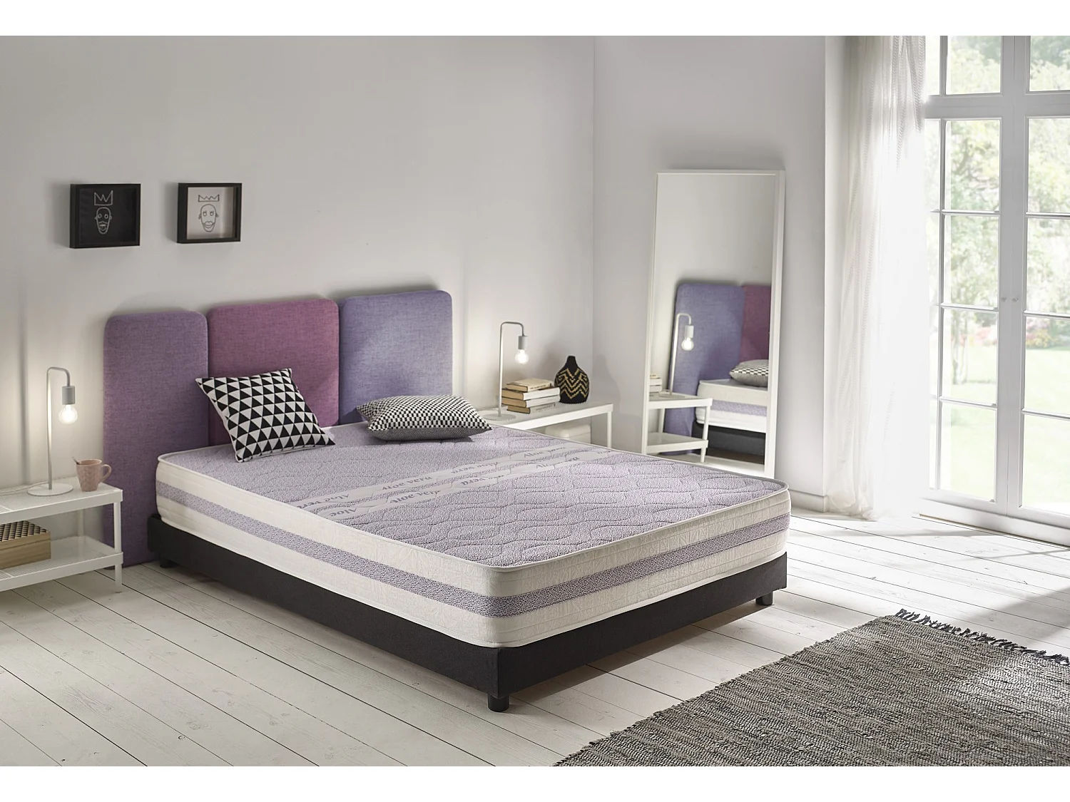 Matelas 150 x 200 Visco Dream Aloe Vera Hauteur 19 Cm ±2.