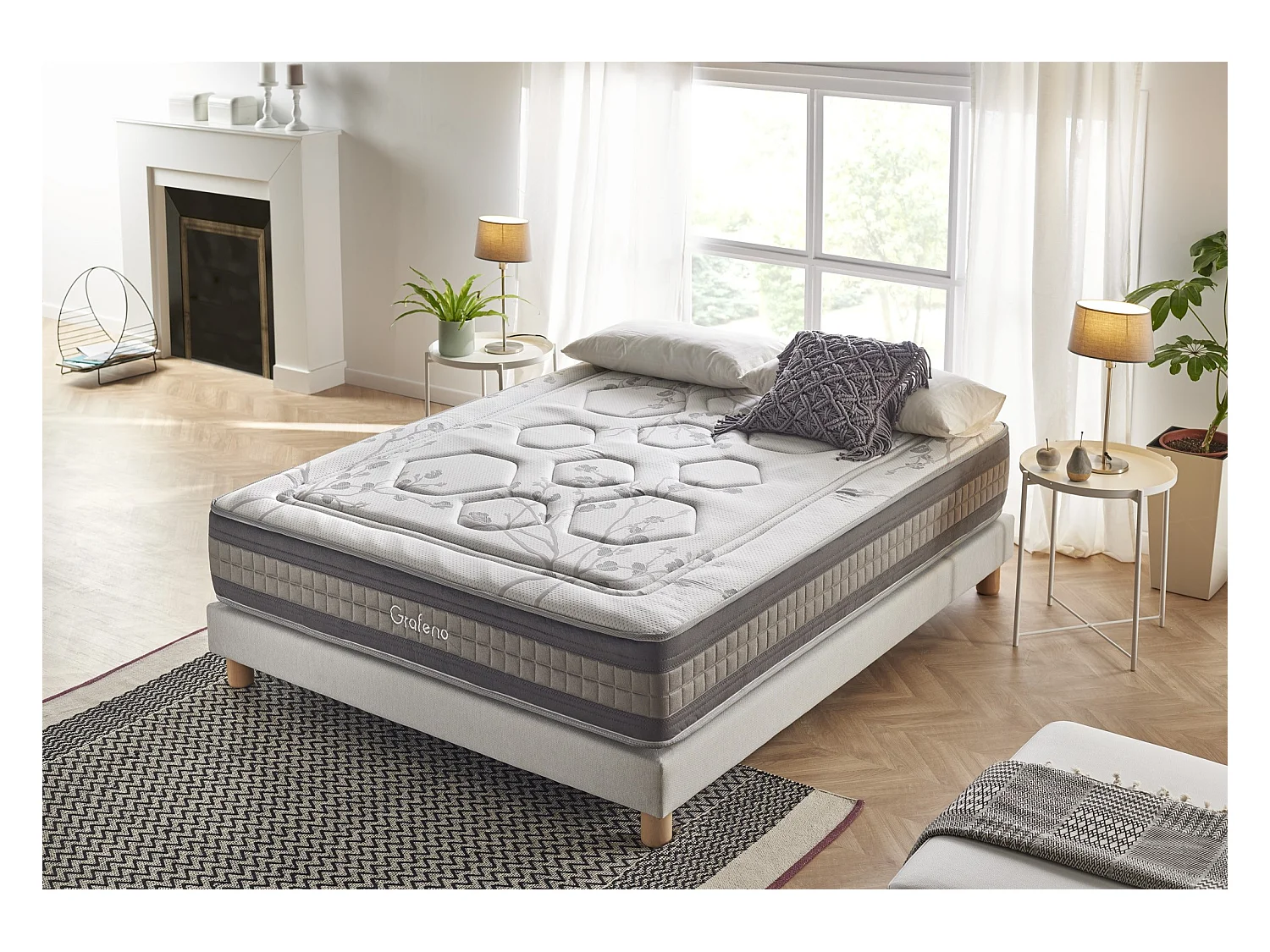 Colchón Muelle Ensacado 135x200 Grafeno Design & Confort 29cm±2.