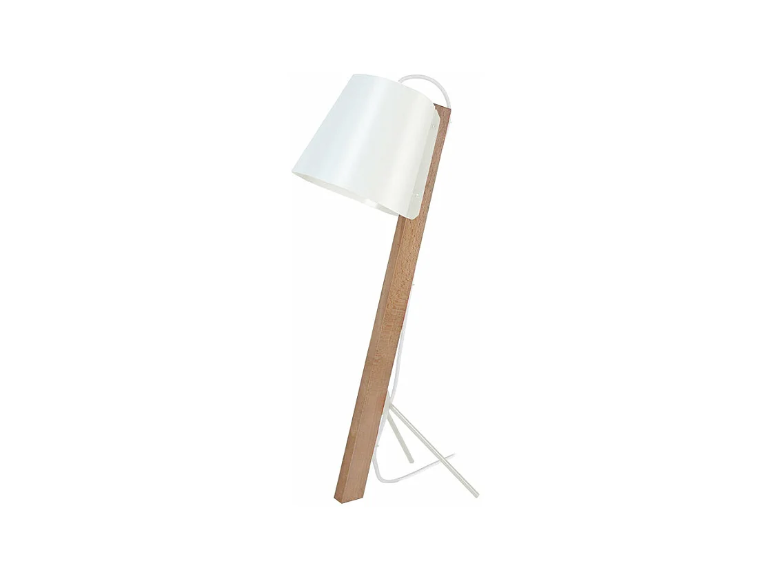 Candeeiro de pé para leitura TOSEL CARTOUCHE metal articulado preto D40 x  H150  cm
