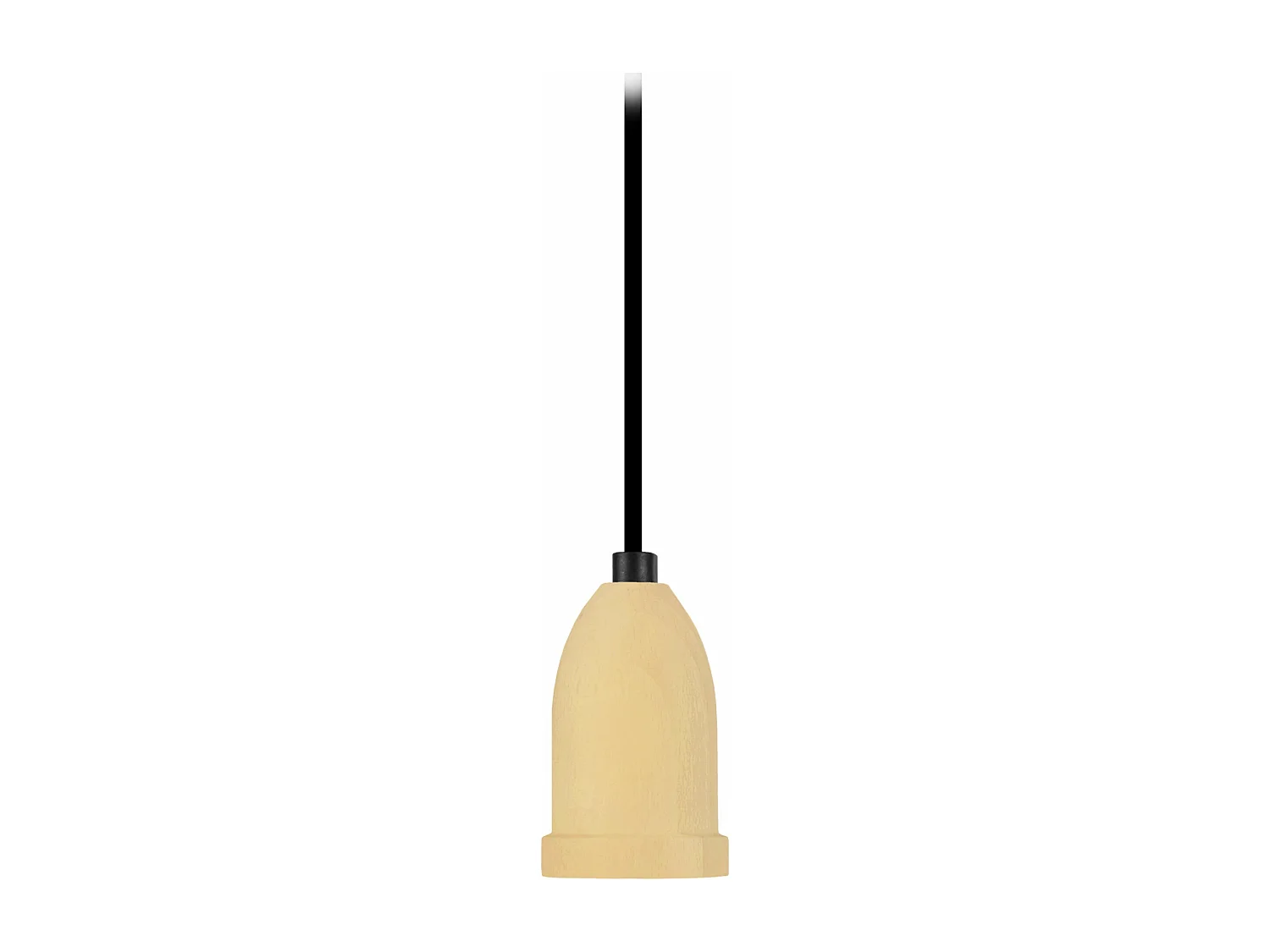 Pendel TOSEL PENDEL LI  madeira cilindro amarelo D6 x  H80  cm