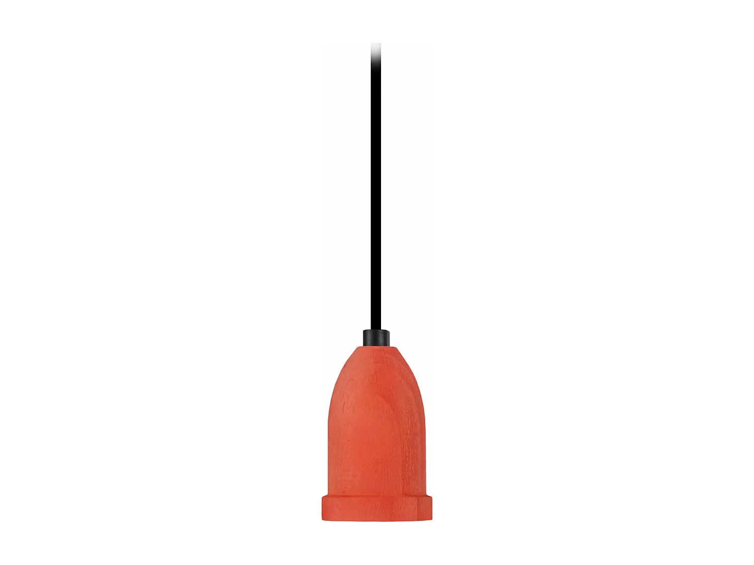 Pendel TOSEL PENDEL LI  madeira cilindro vermelho D6 x  H80  cm
