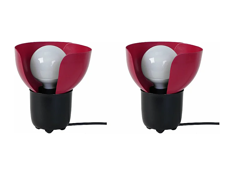 Abajur TOSEL BOULE BOIS LT2 tecido globo amarelo D18 x  H30  cm