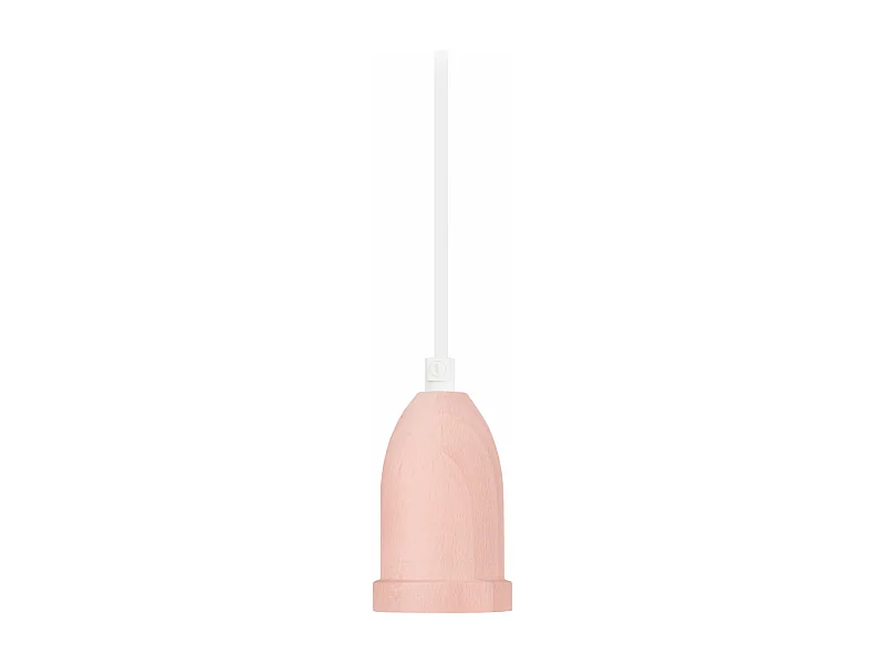 Monture petit cloche bois,  rose 80 cm.