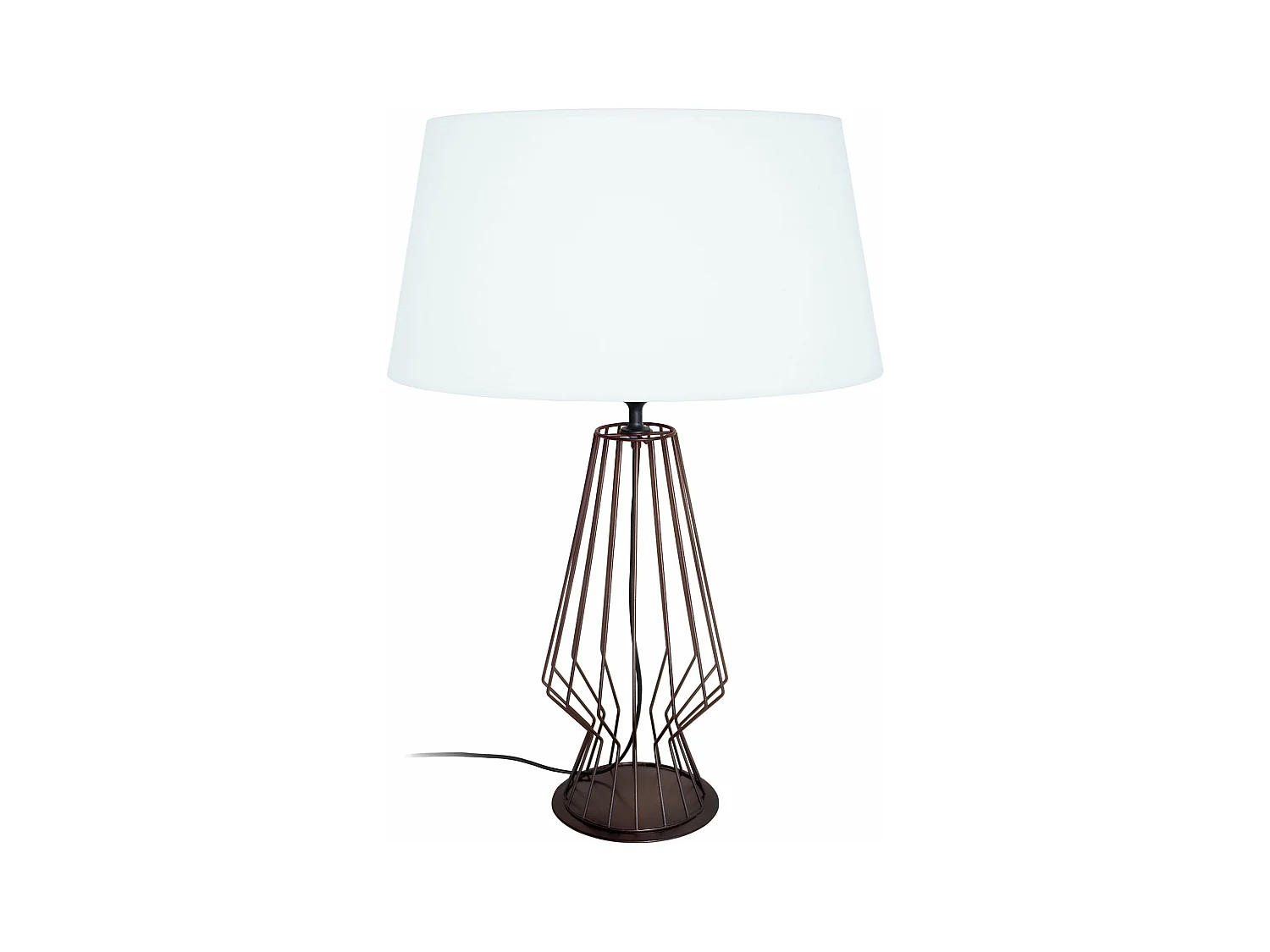 Lampe de salon filaire, métal  bronze 64 cm.