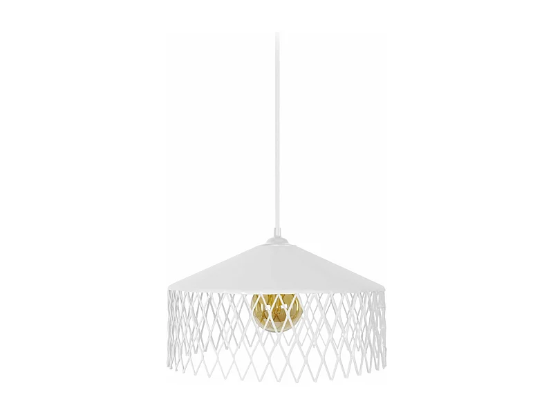 Suspensão TOSEL  ASTER metal cúpula marfim D33 x  H70  cm