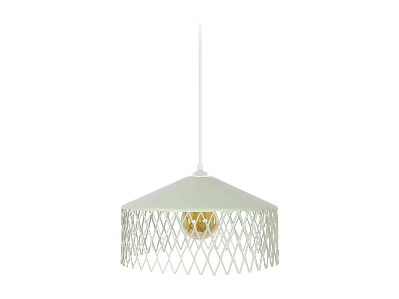 Suspensão TOSEL  ASTER metal cúpula Verde D33 x  H70  cm