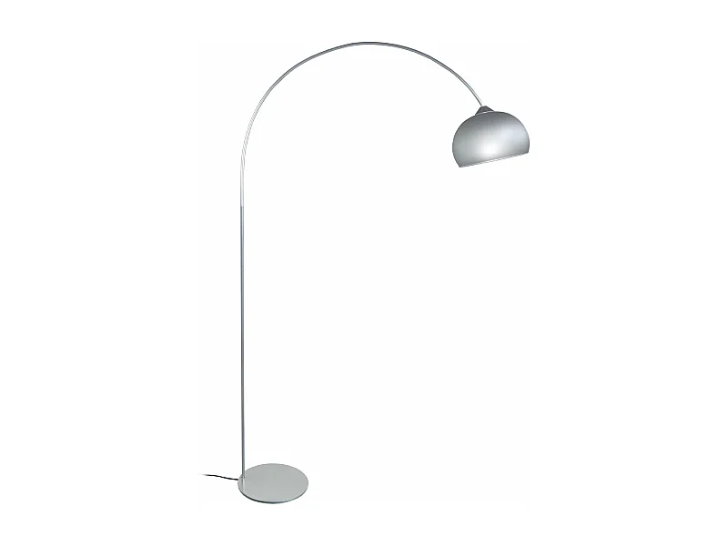 Lampadaire arc métal aluminium 189 cm.