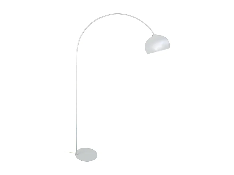 Candeeiro de Pé TOSEL ALFENA ARC tecido arqueado branco D30 x  H190  cm