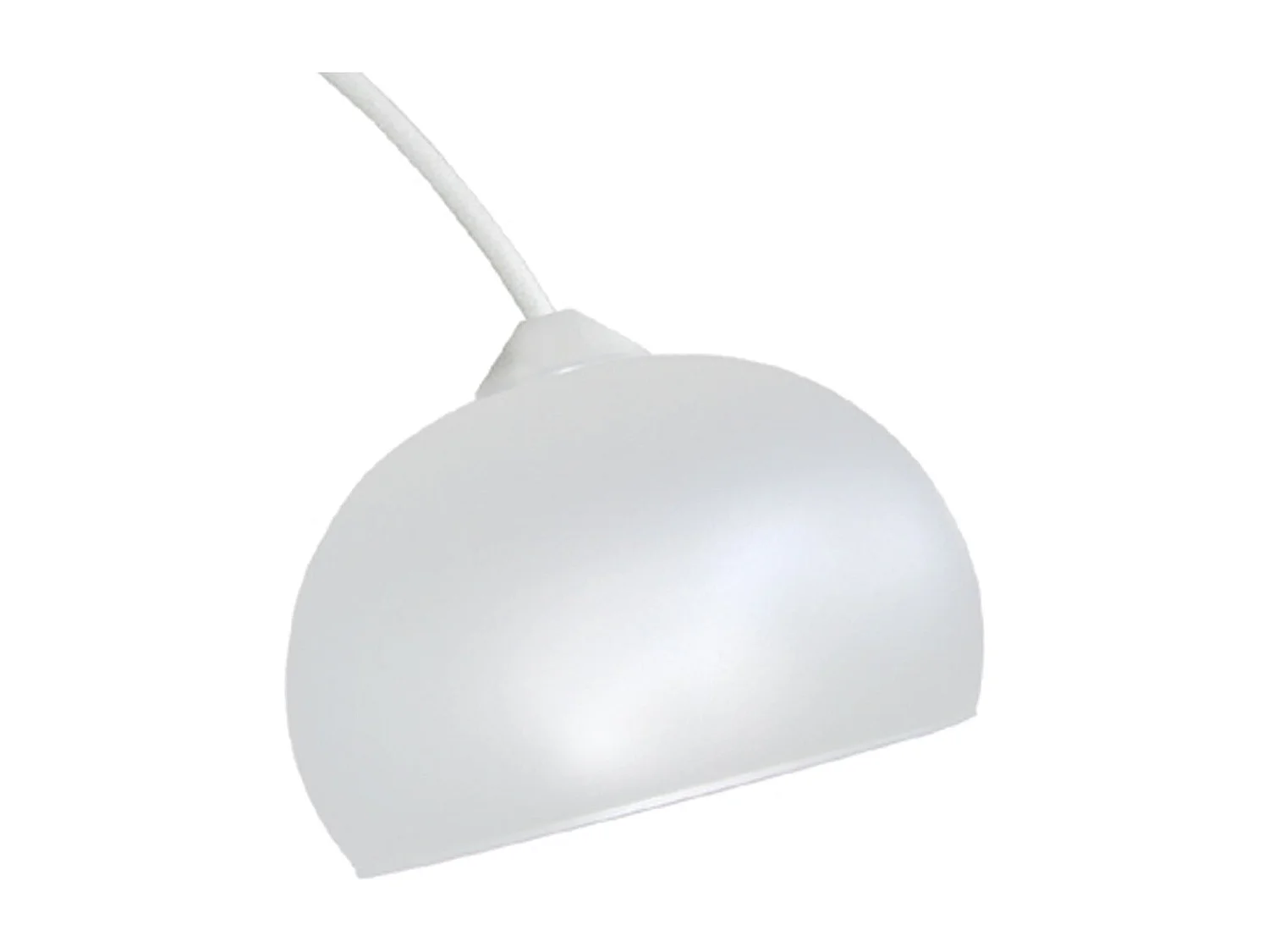 Candeeiro de Pé TOSEL ALFENA ARC tecido arqueado branco D30 x  H190  cm