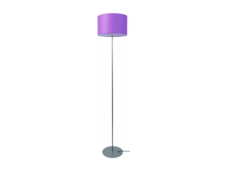 Lampadaire métal aluminium,violet 153 cm.