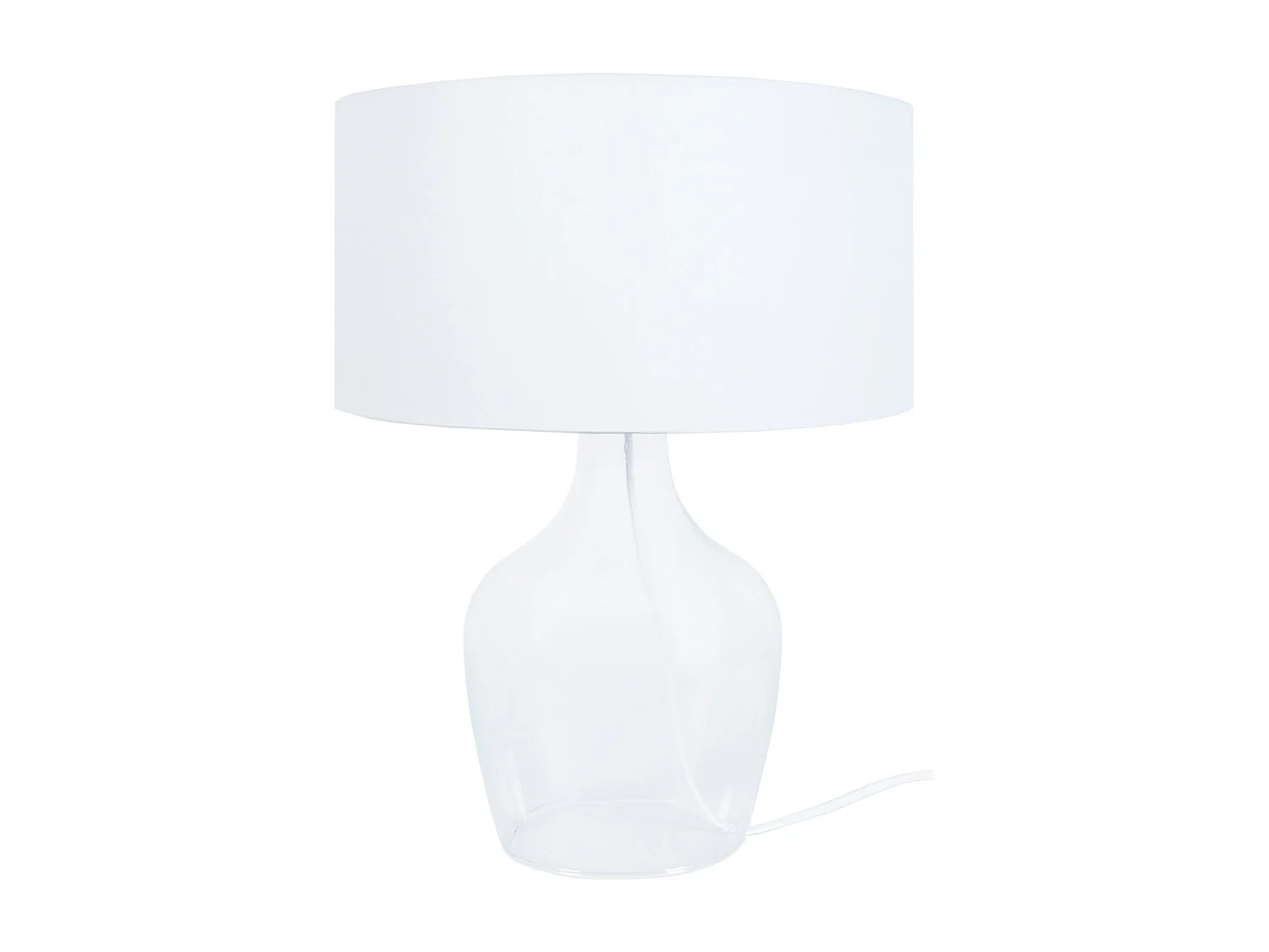 Lampe de Salon TOSEL ,verre,Transparent,H37xD30xP30cm