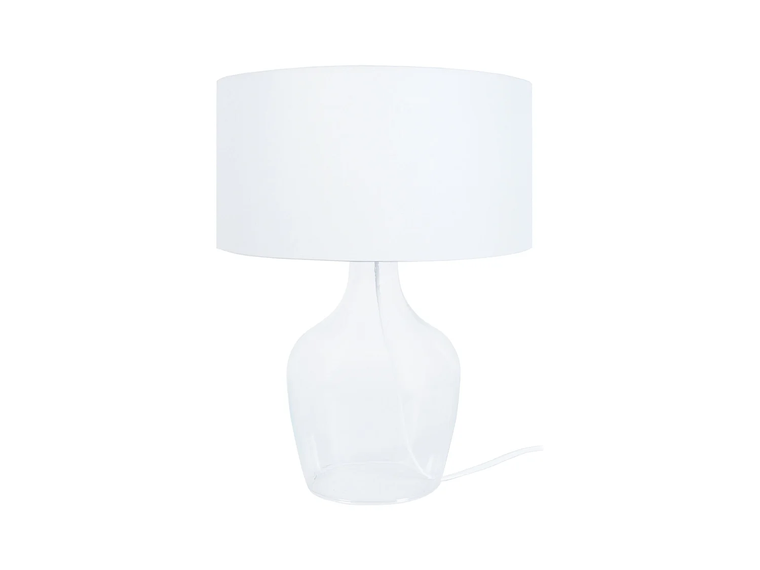 Lampe de Salon TOSEL ,verre,Transparent,H37xD30xP30cm